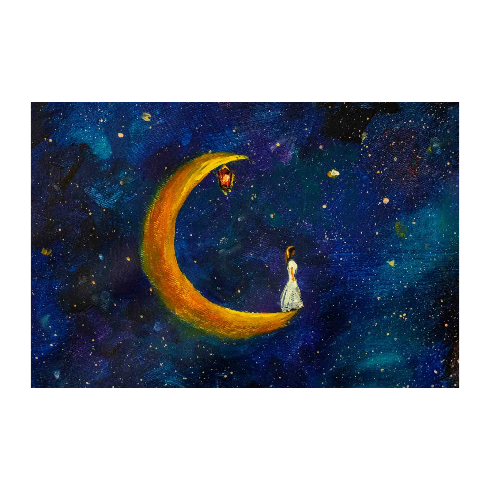 Magical Moonlit Dreamer Wall Art
