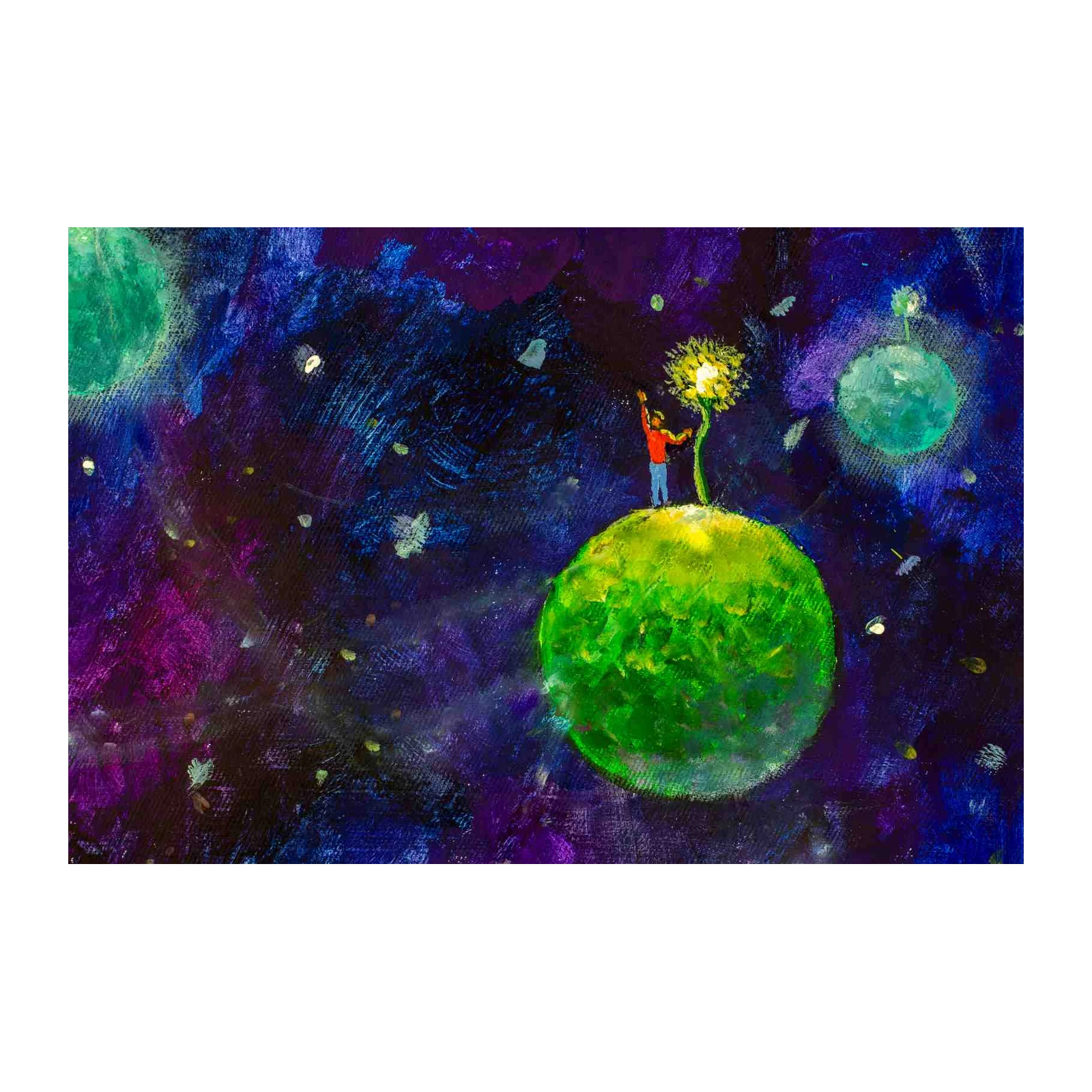 Cosmic Wanderer Dreamscape Wall Art