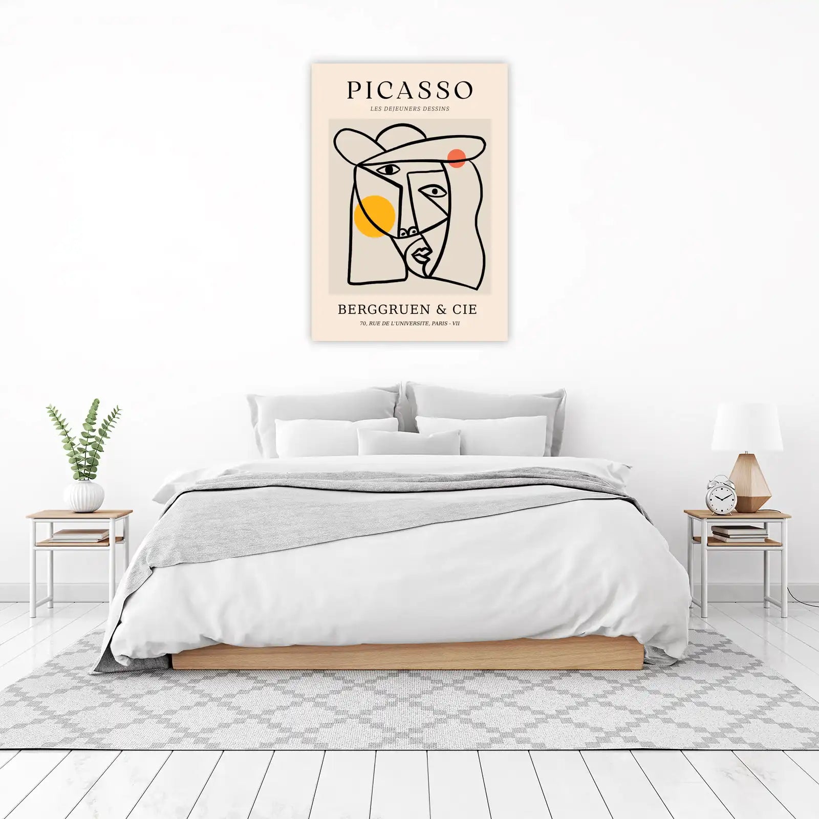 Abstract Picasso Face Mid-Century Modern Wall Art