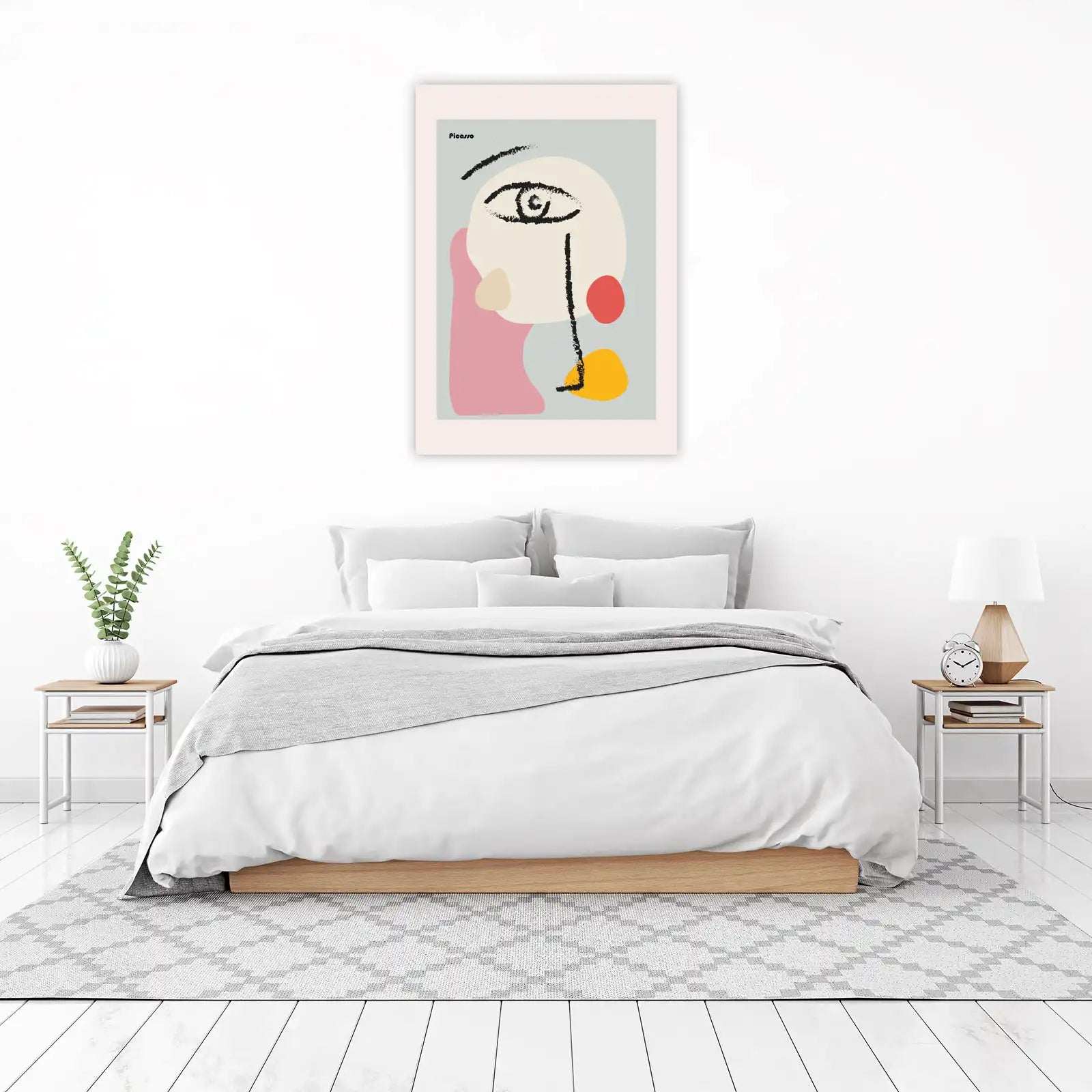 Picasso-Inspired Abstract Face Wall Art