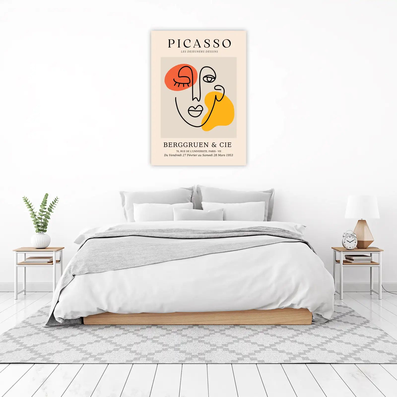 Modern Abstract Face Picasso Style Wall Art