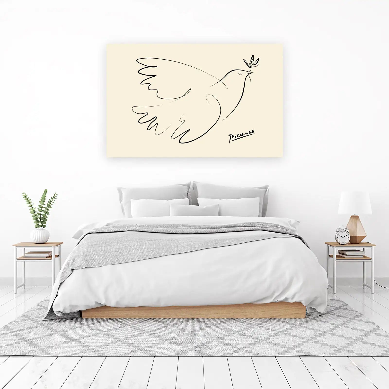 Picasso Dove of Peace Line Art Wall Art