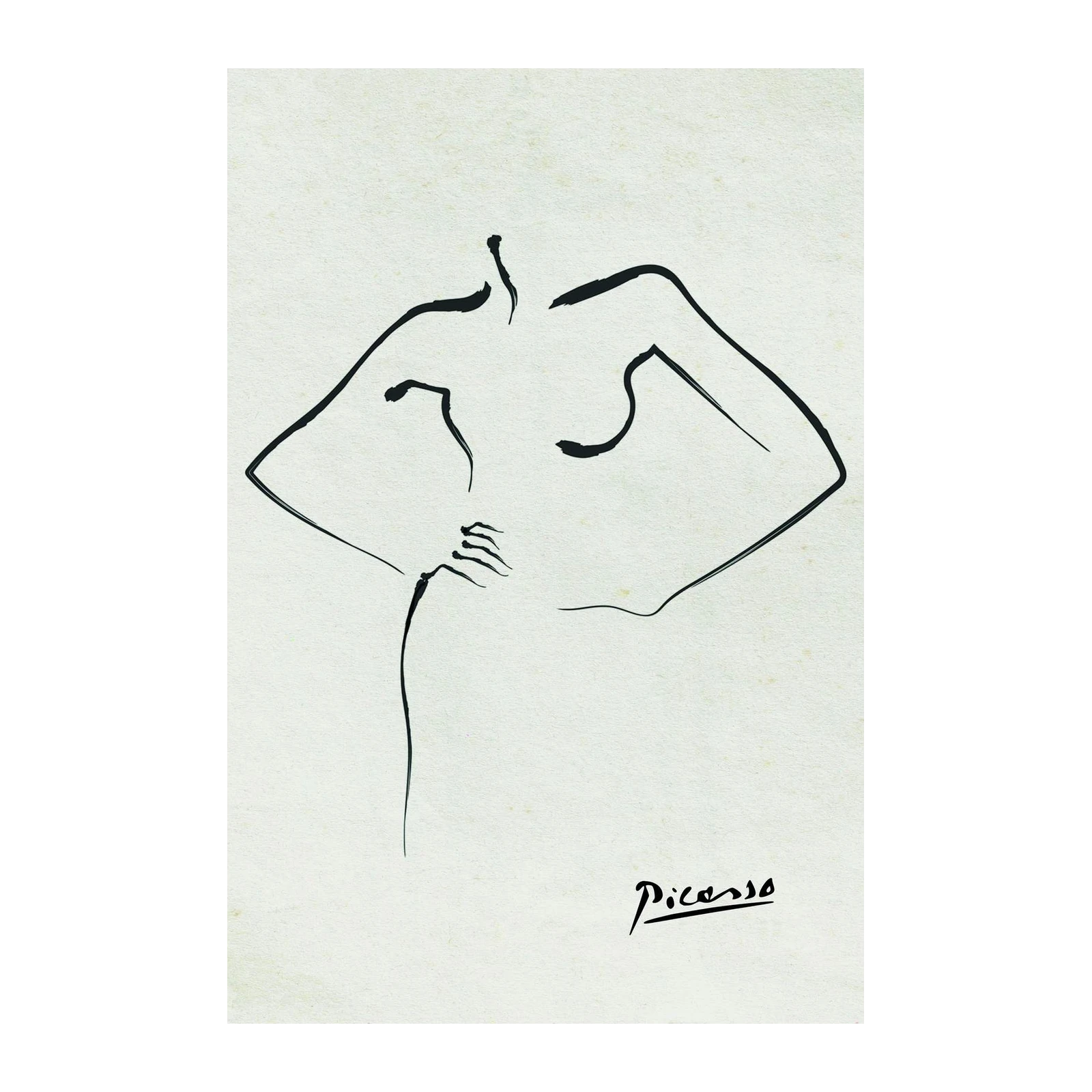 Minimalist Figure Black & White Wall Art