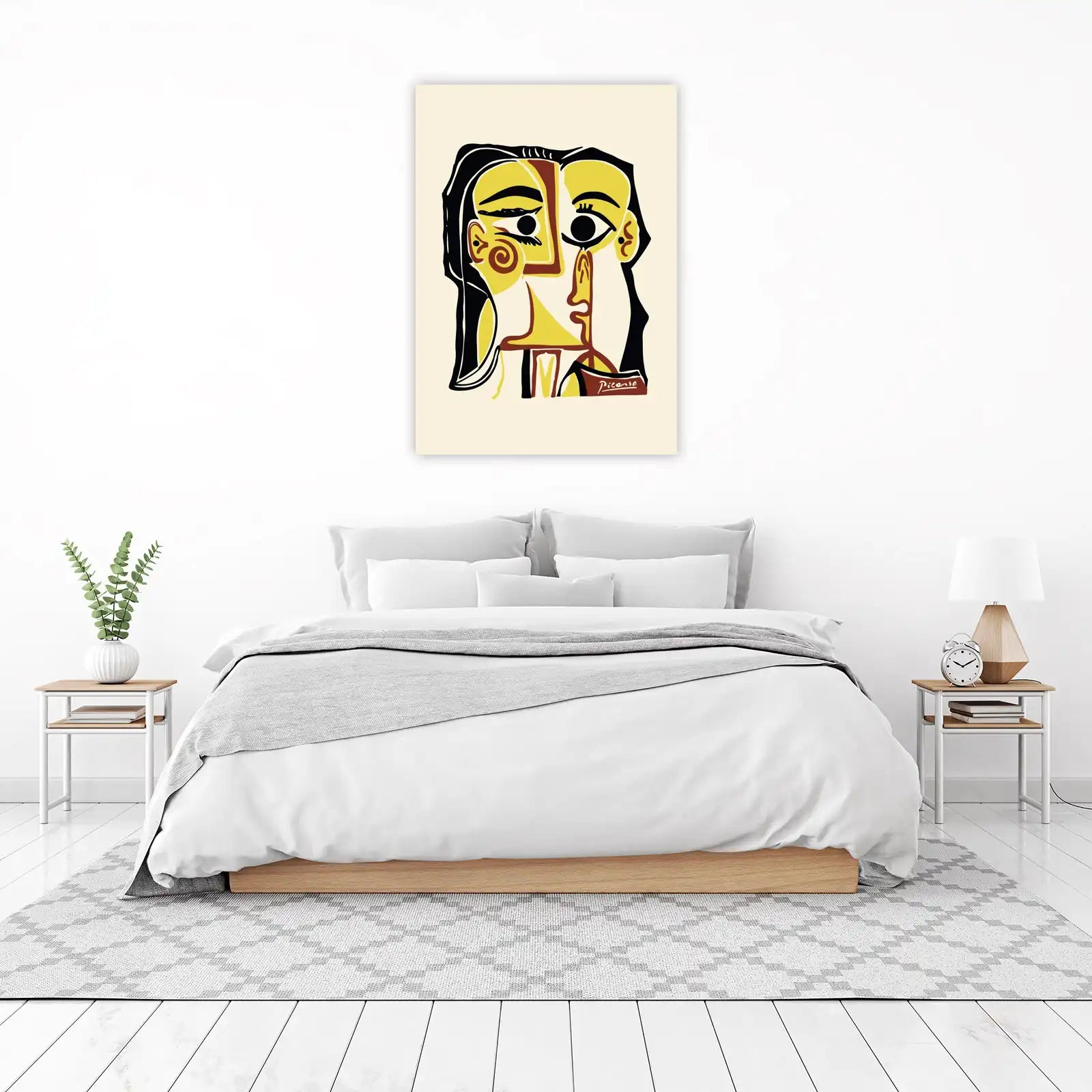 Modern Picasso Woman Face Wall Art Wall Art