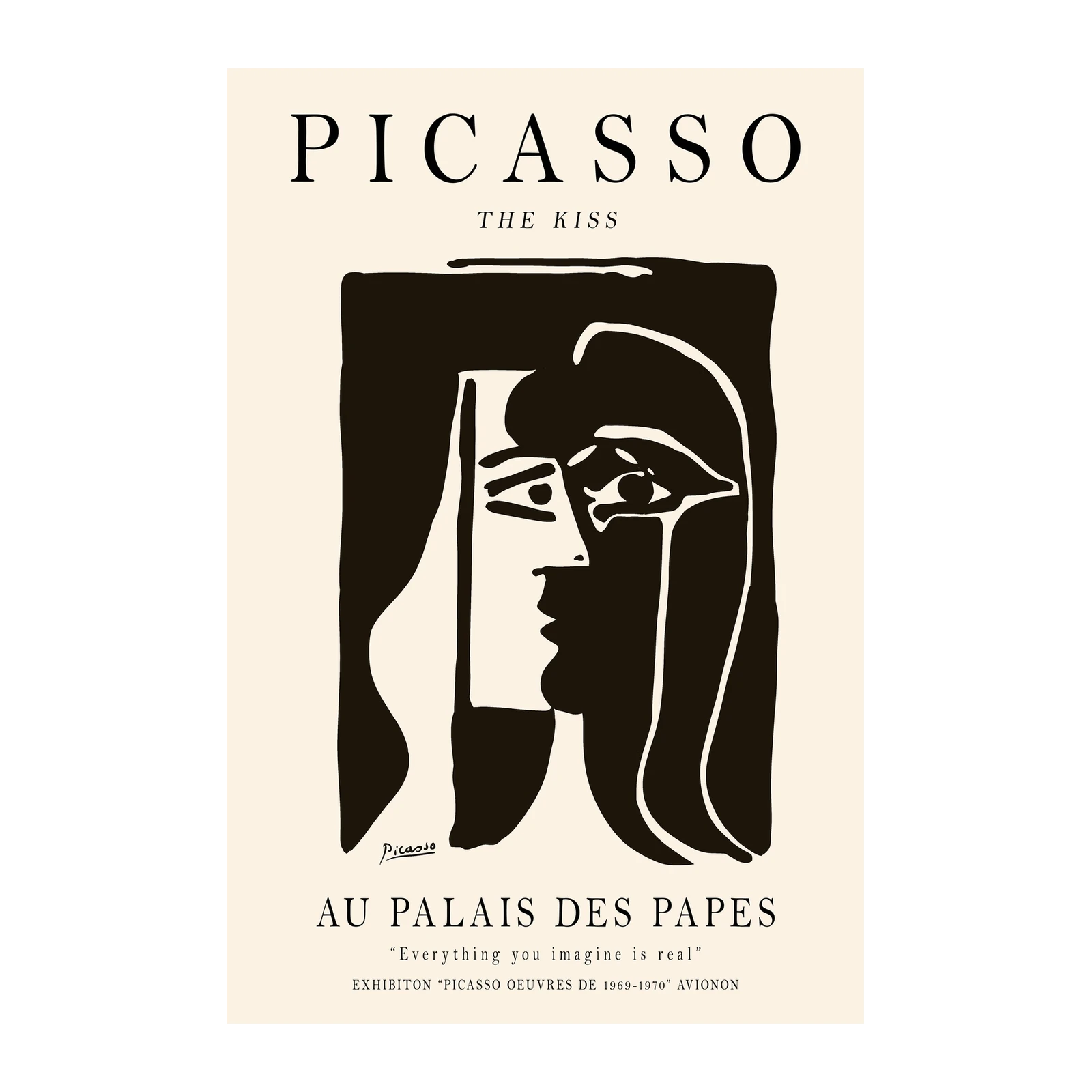 Picasso "The Kiss" Iconic Portrait Wall Art
