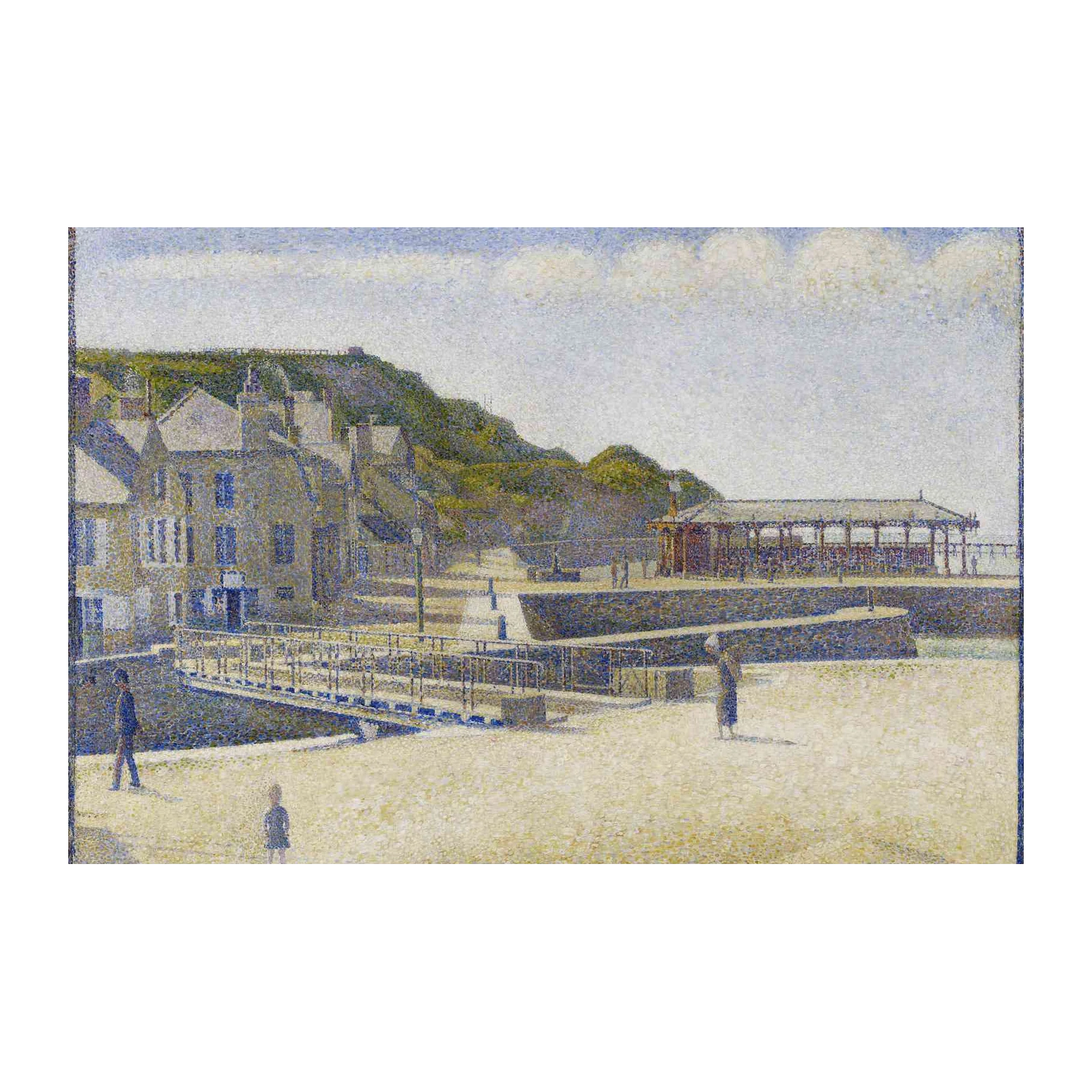 Seaport Village Pointillism Wall Art