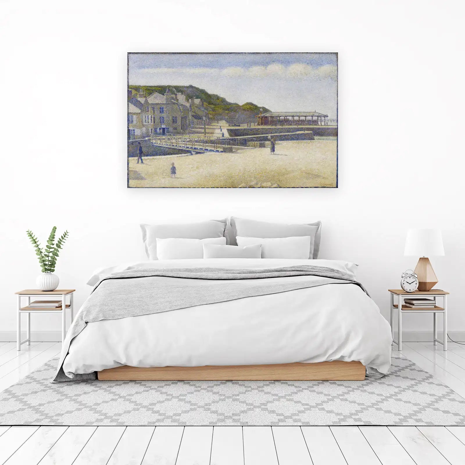 Seaport Village Pointillism Wall Art