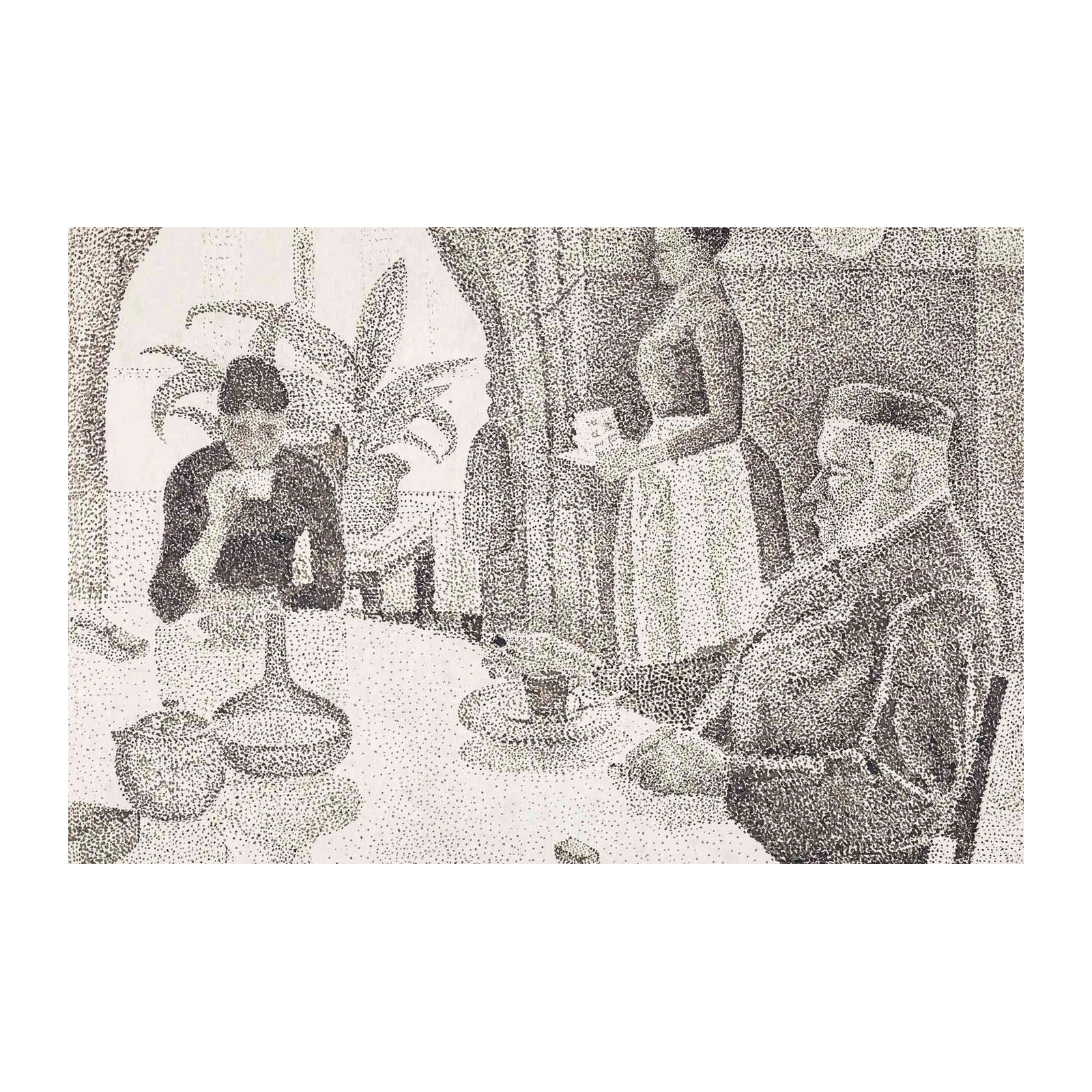 Neo-Impressionist Table Scene Wall Art