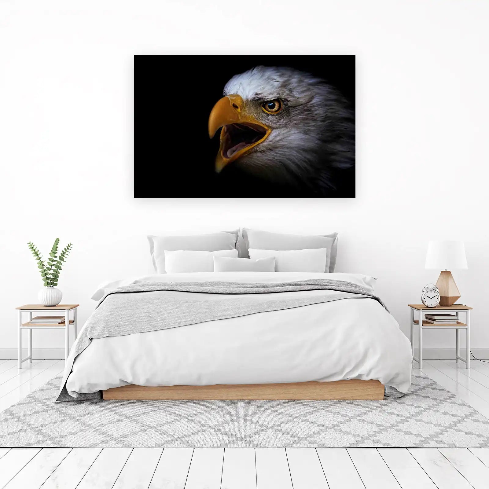 Majestic Eagle Roar Wall Art - Wildlife Wall Art