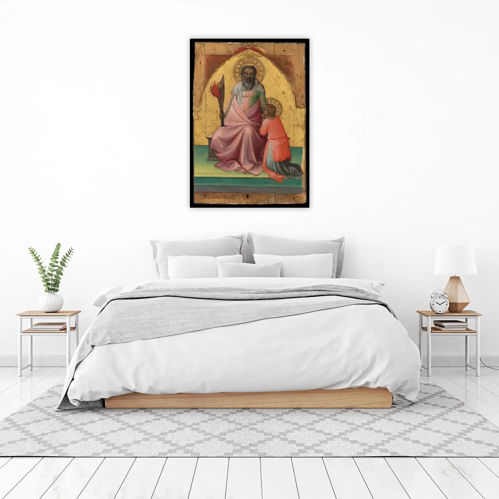 Vintage Saint and Angel Gold Leaf Wall Art