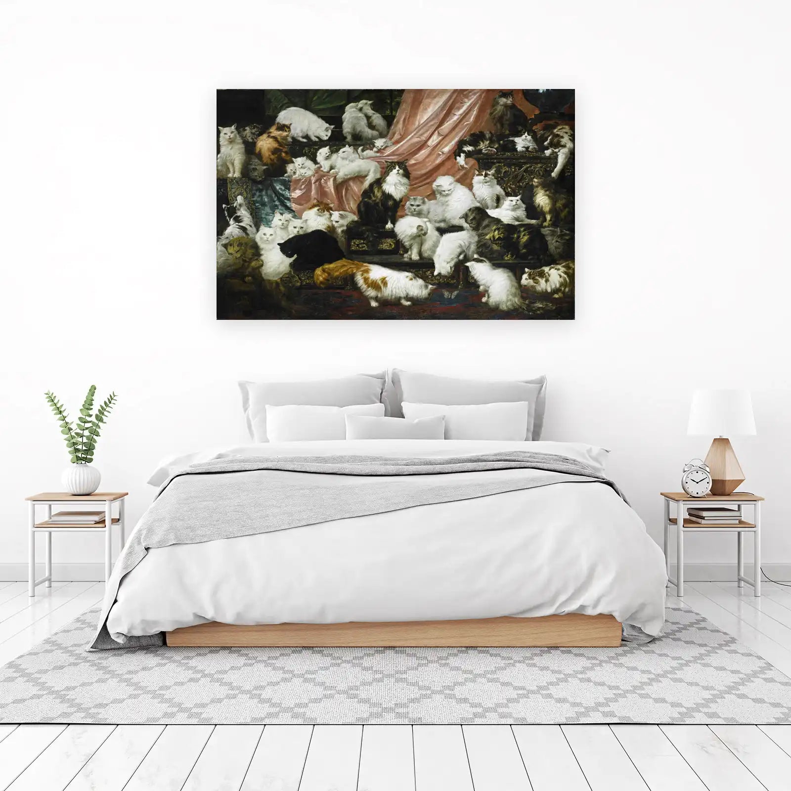 Enchanting Feline Gathering Wall Art