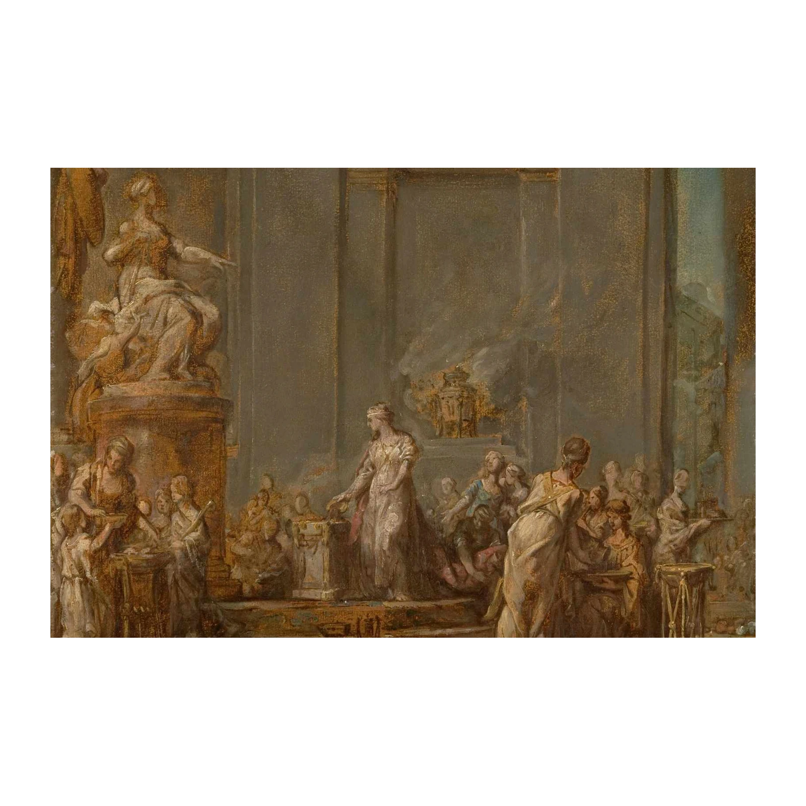 Classical Allegory Scene Wall Art