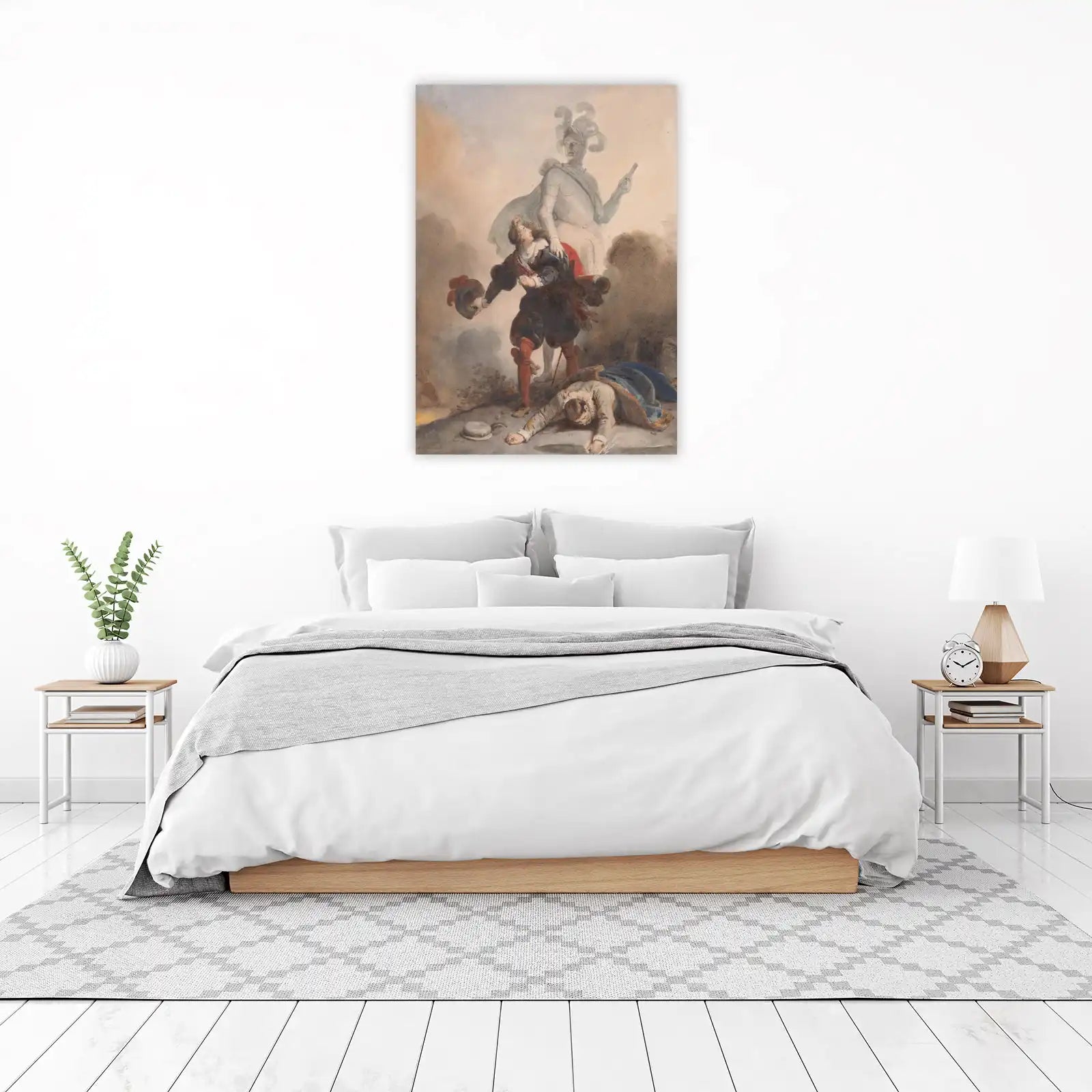 Dramatic Knight & Fallen Soldier Wall Art