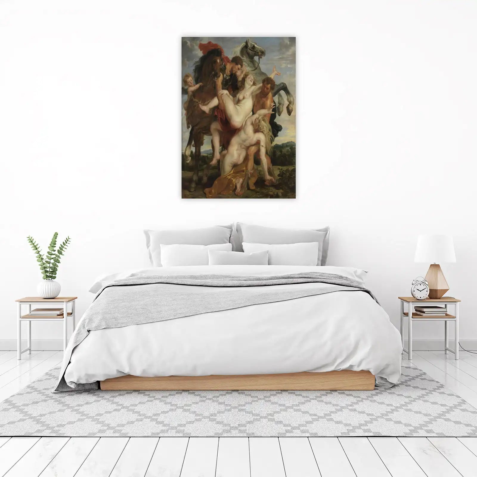 Dramatic Baroque Horse Scene Wall Art