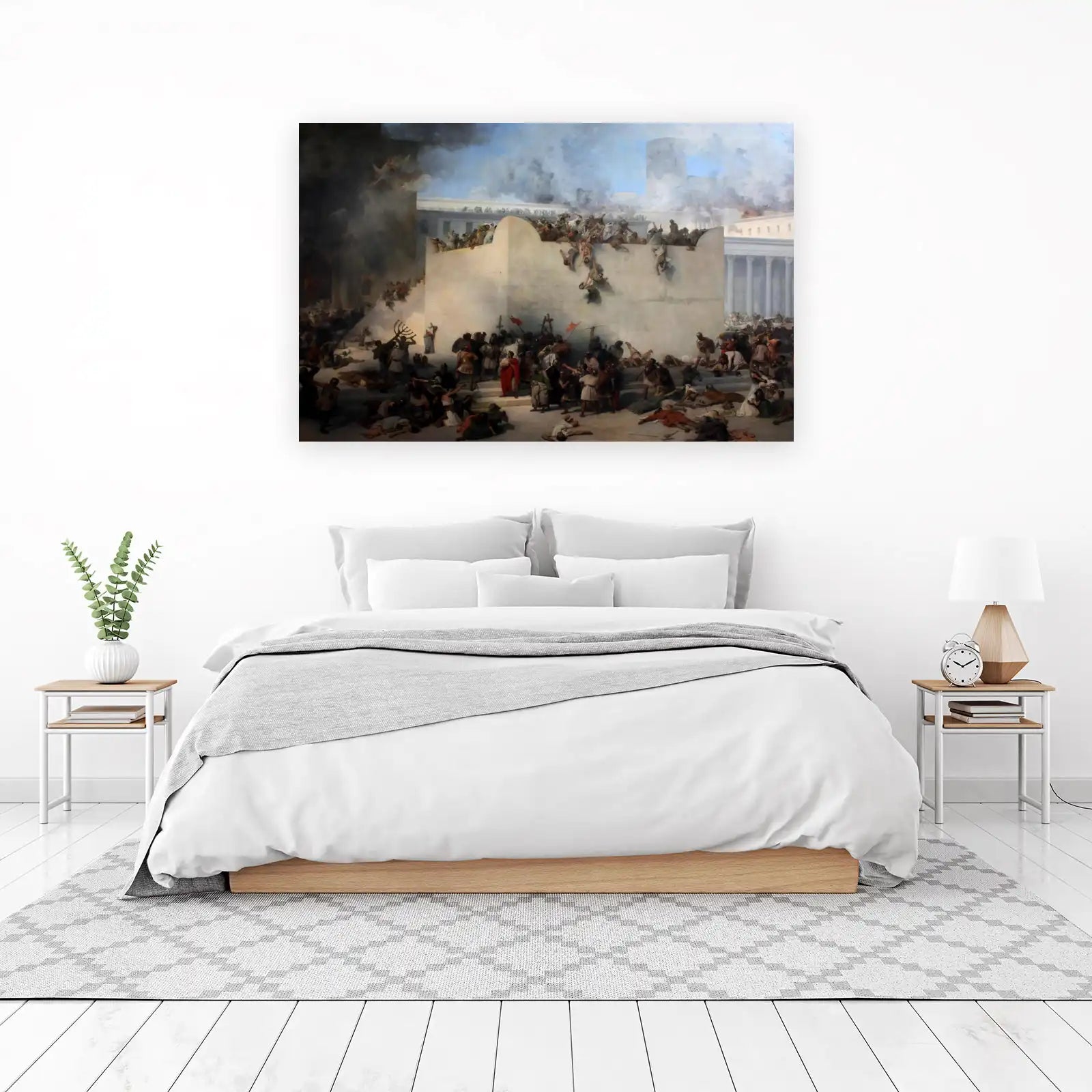 Dramatic Temple Destruction Wall Art