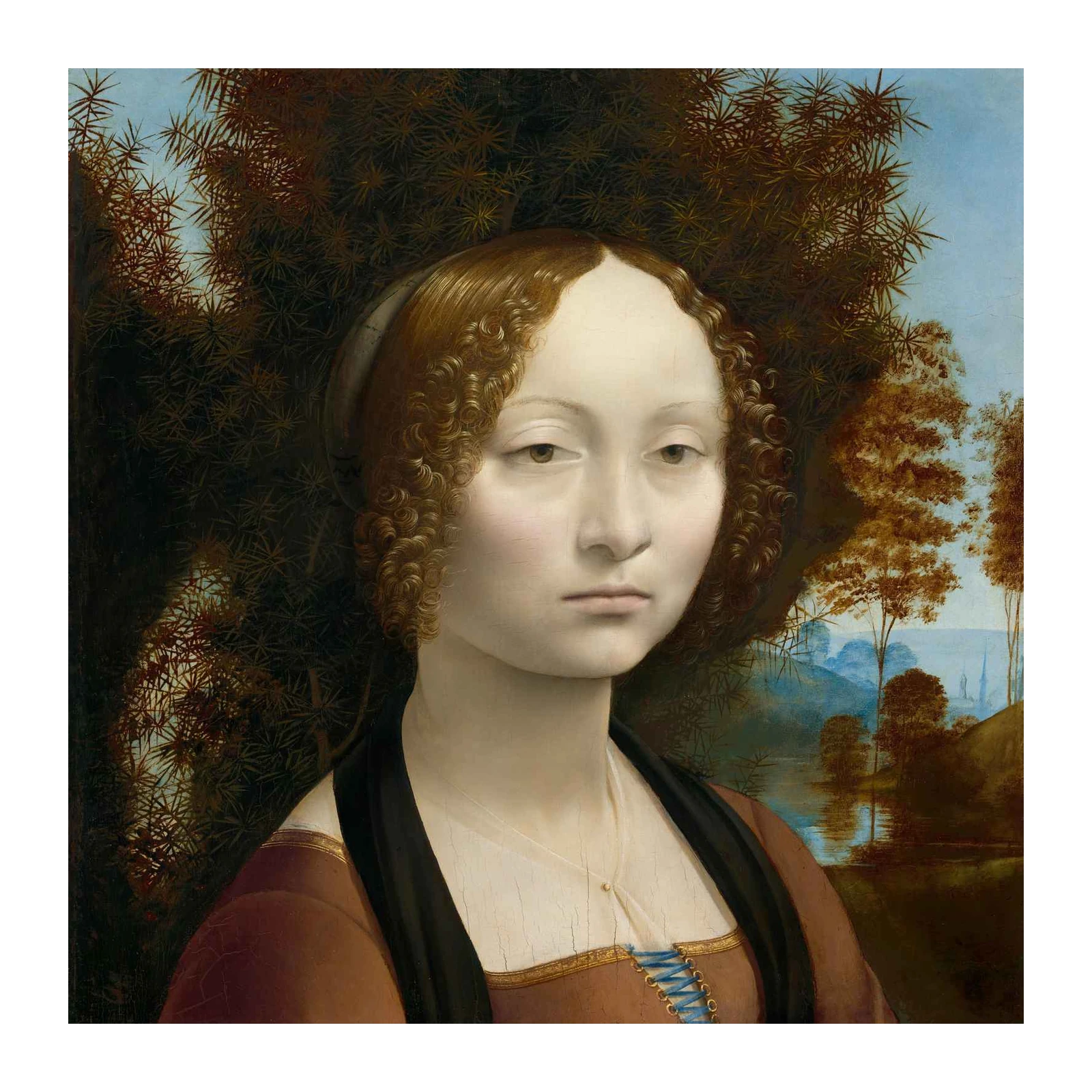 Renaissance Lady Portrait Wall Art Wall Art