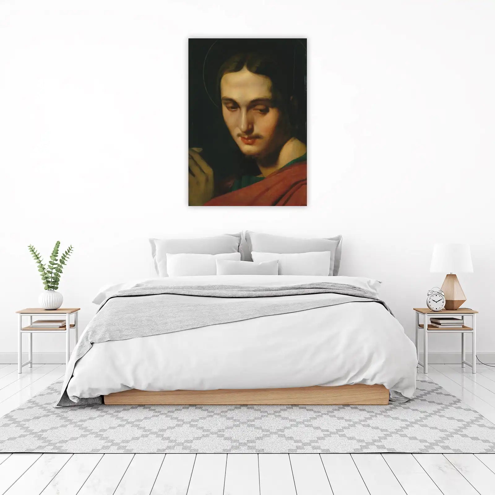 Serene Christ Portrait Wall Art
