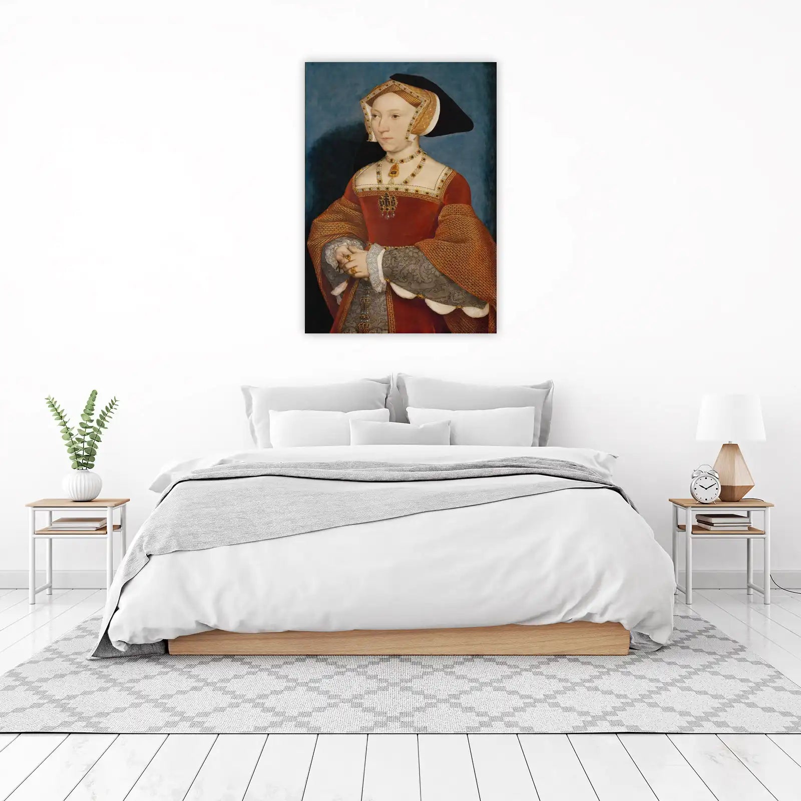 Elegant Tudor Lady Portrait Wall Art