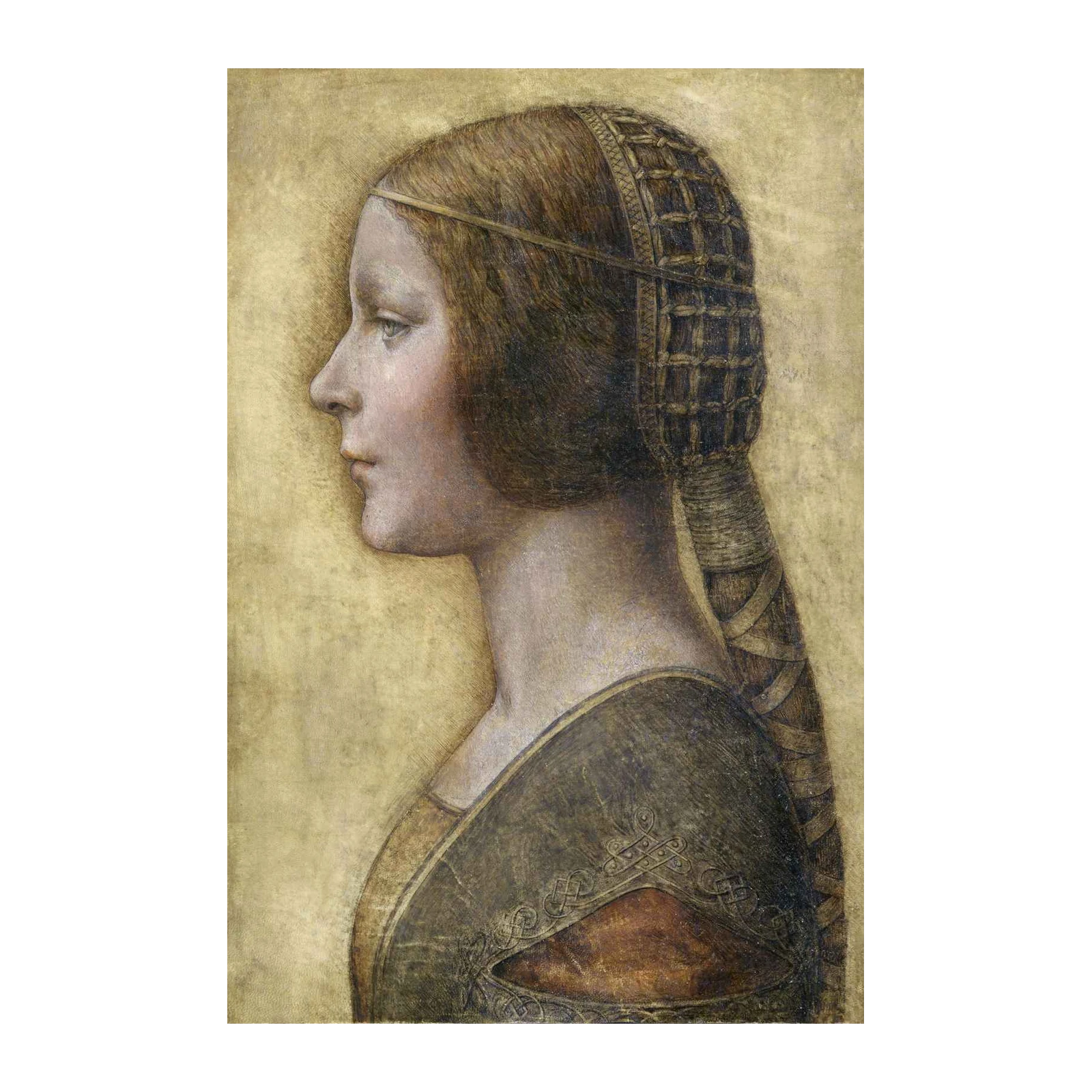 Renaissance Portrait Lady Profile Wall Art