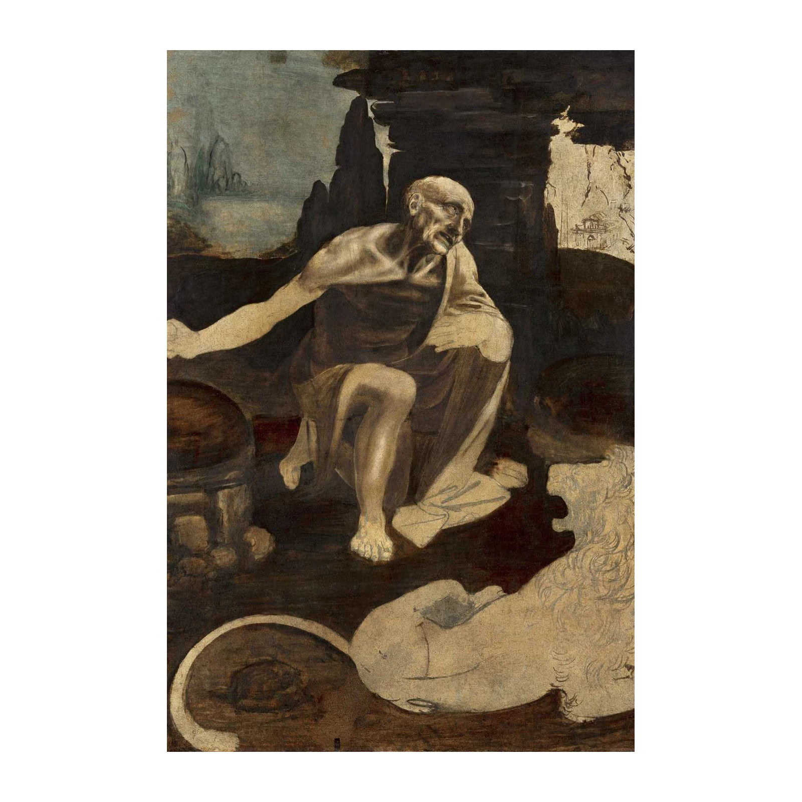 Saint Jerome Praying Leonardo da Vinci Wall Art