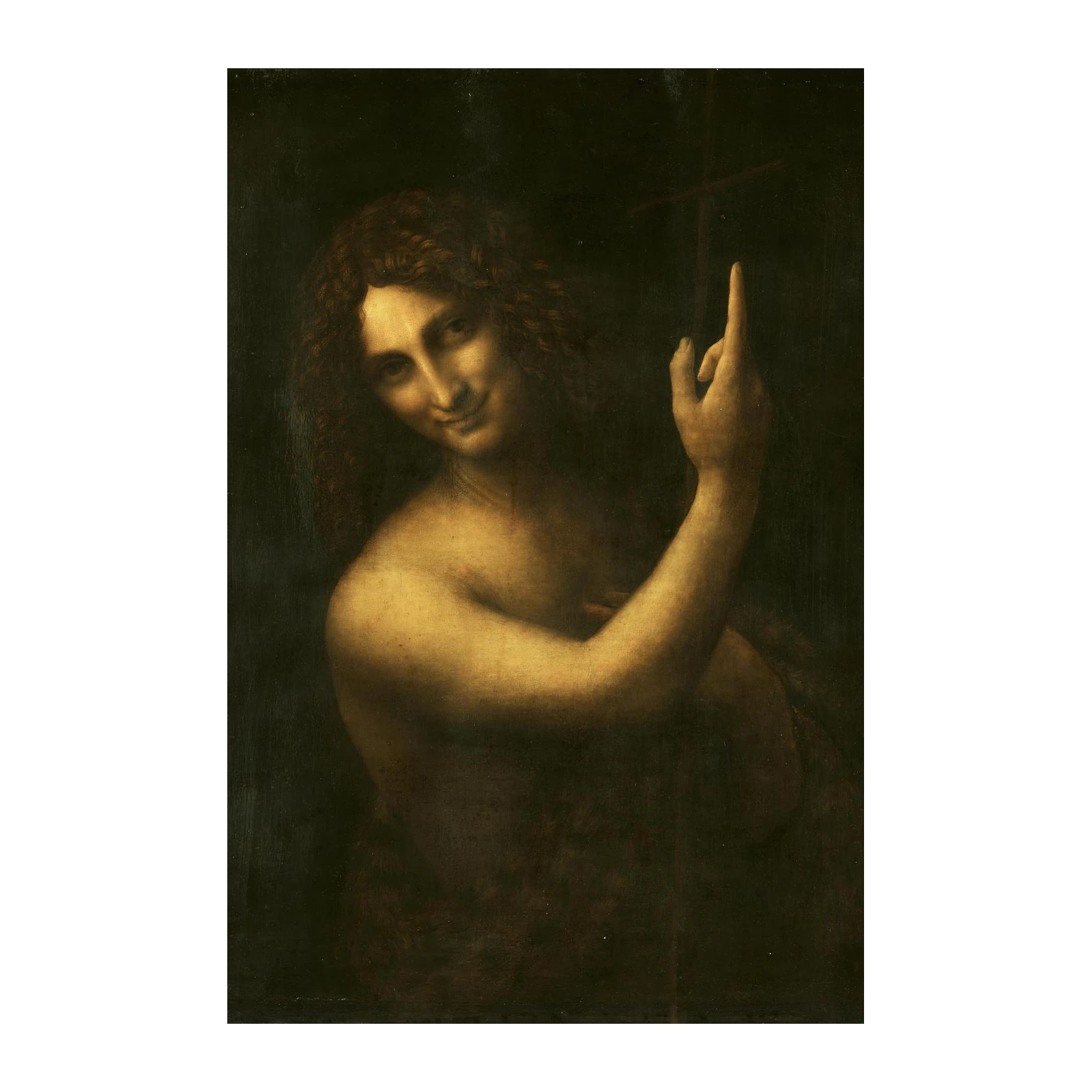 St. John the Baptist by Leonardo Da Vinci Wall Art