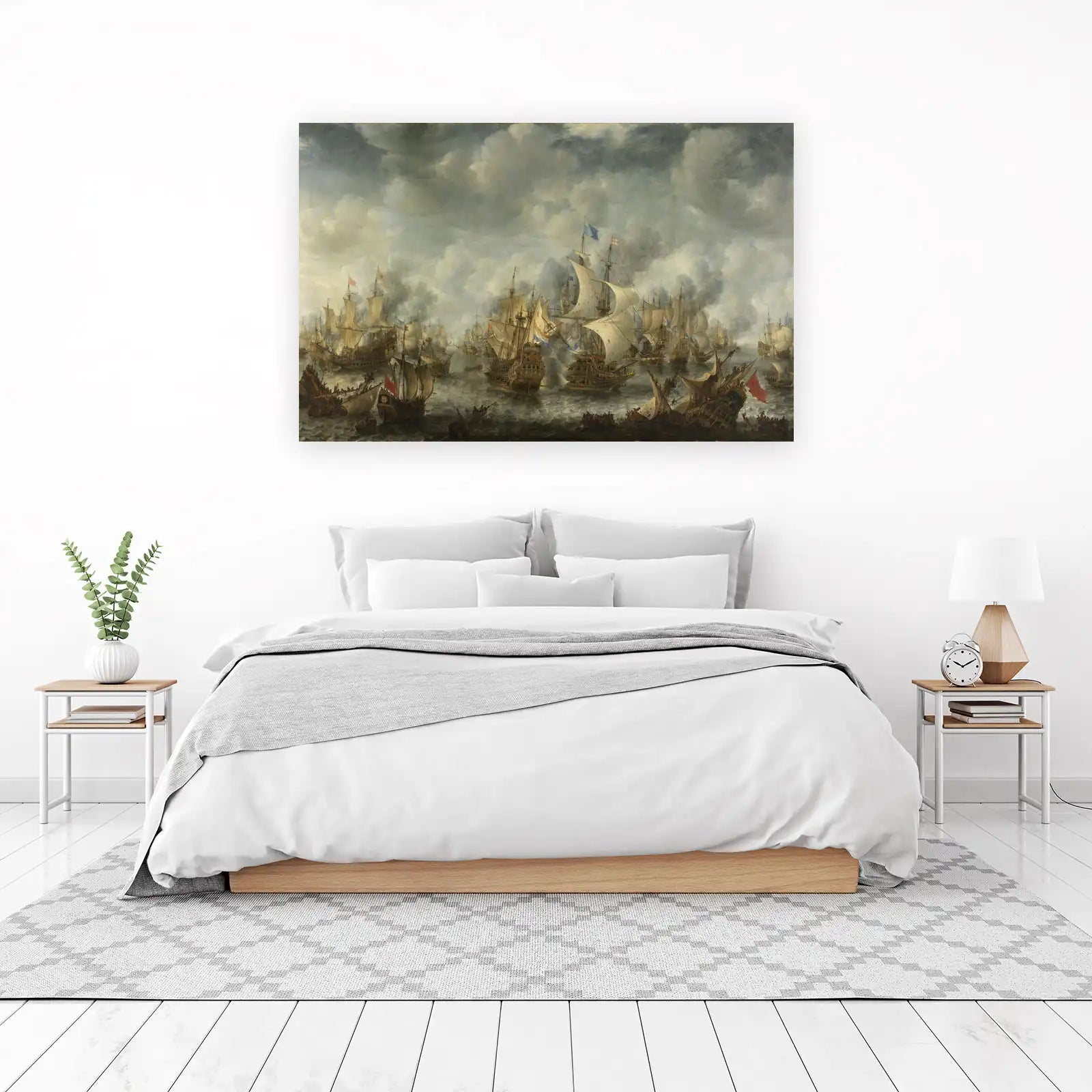 Naval Battle Scene Wall Art