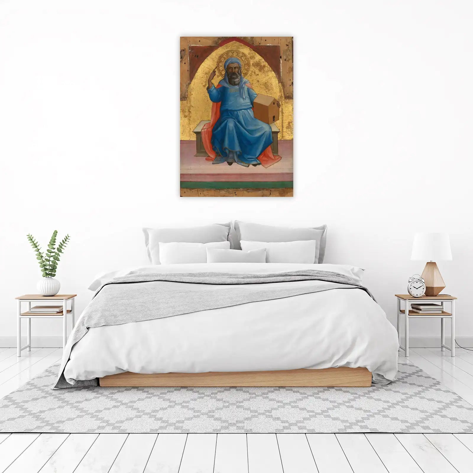 Biblical Prophet with Golden Halo Wall Art
