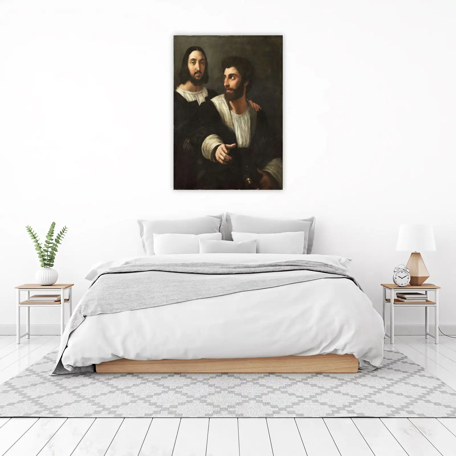 Renaissance Portrait Duo Oil Painting Wall Art
