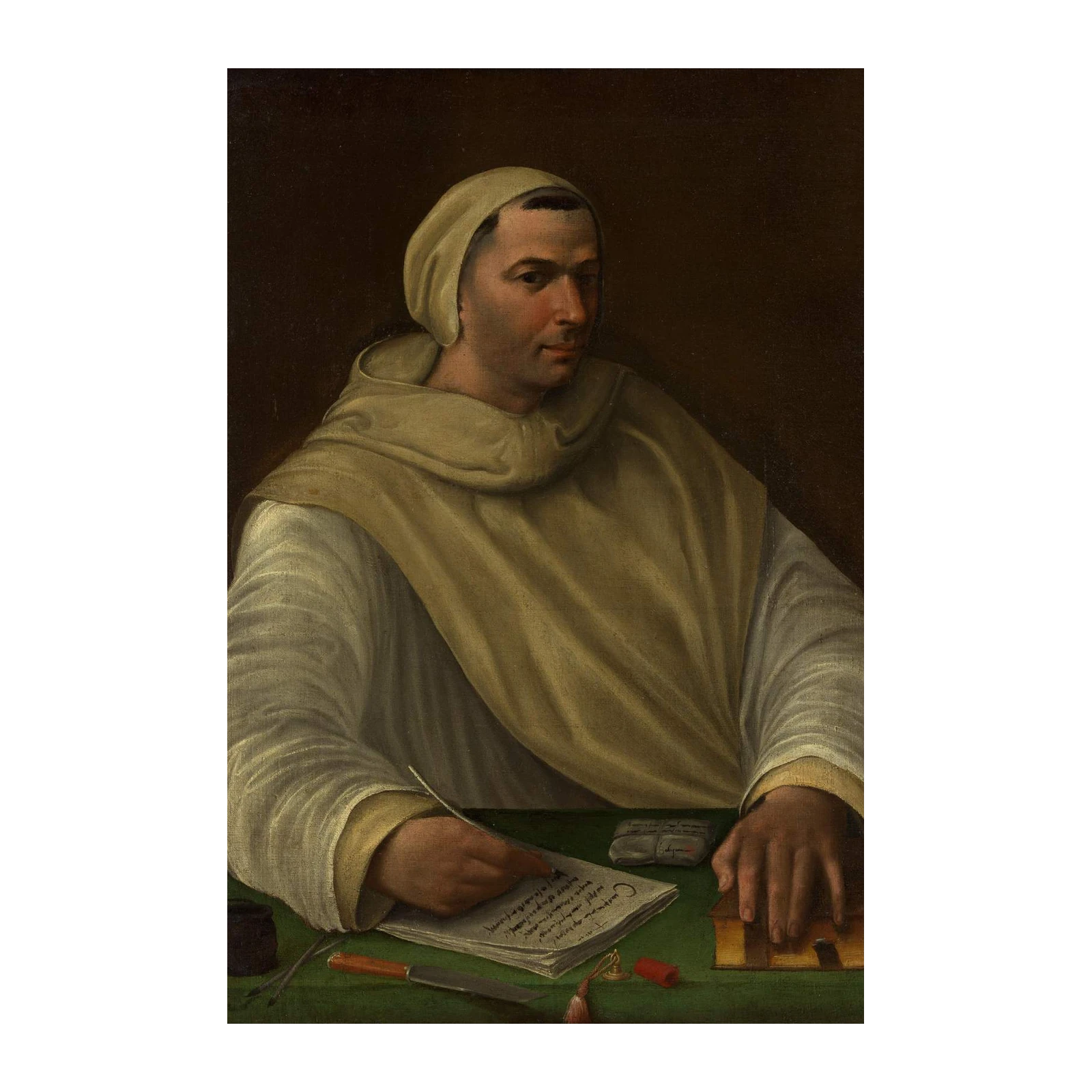 Renaissance Monk Portrait Historical Wall Art