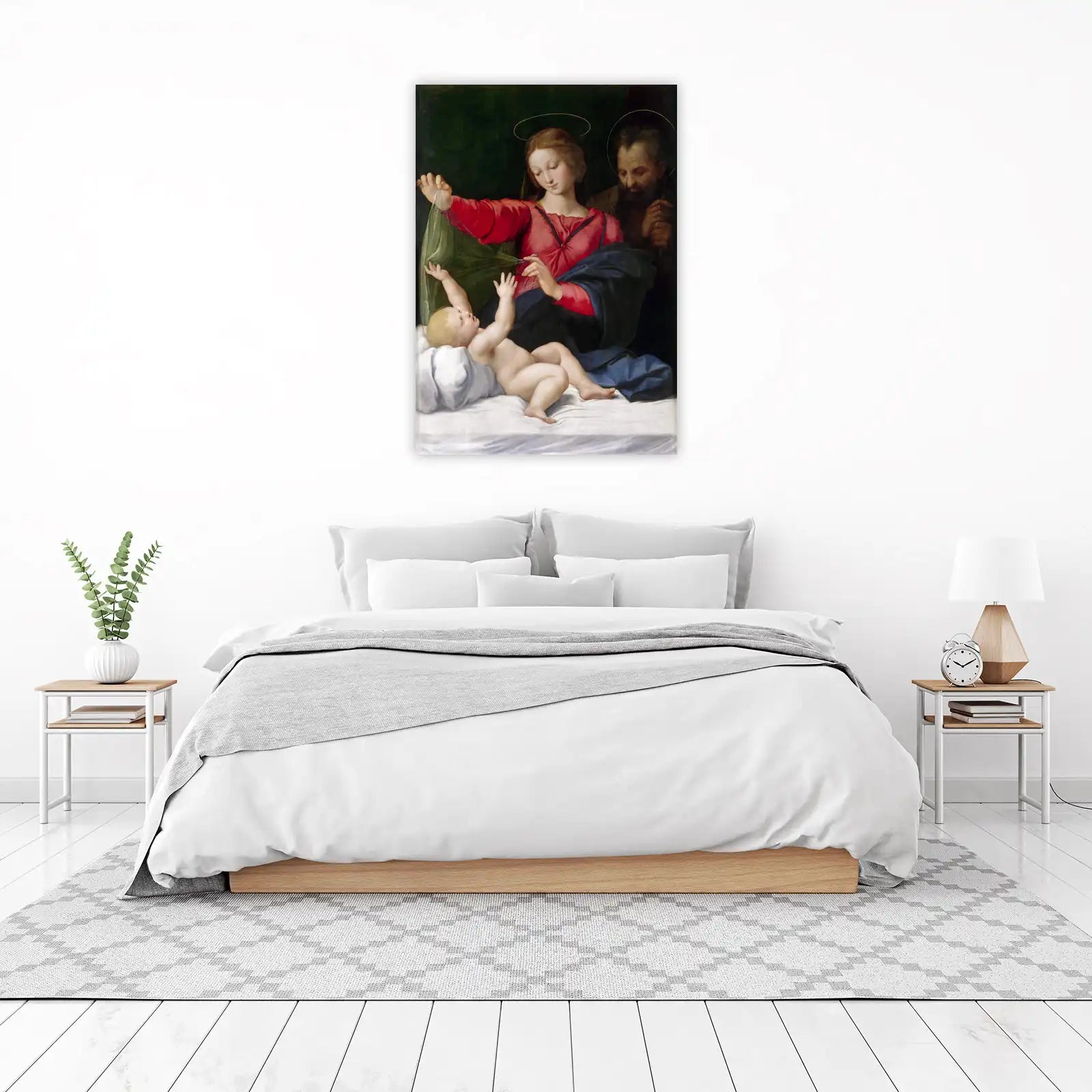 Madonna and Child with St. Joseph Wall Art