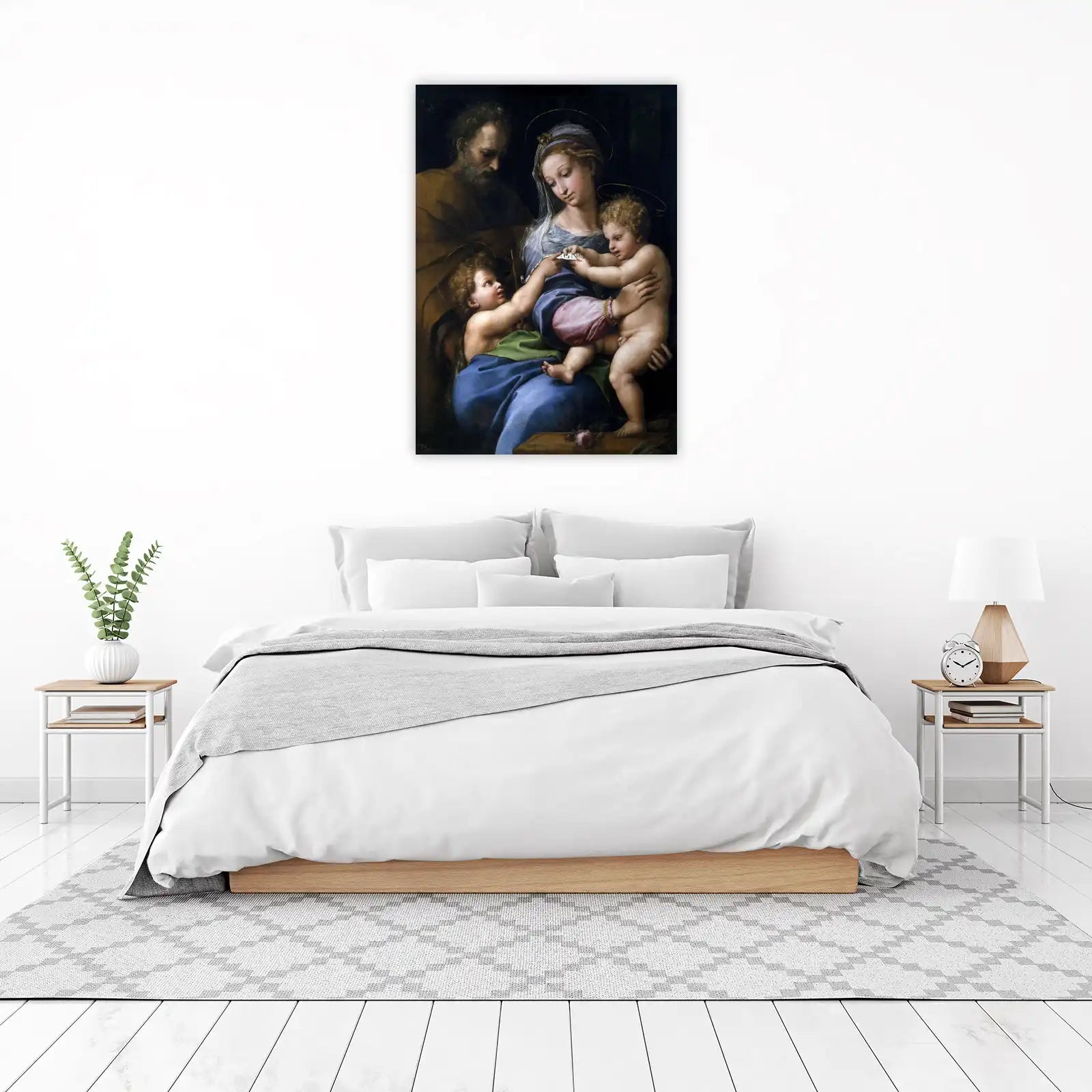 Madonna and Child with St. Joseph Wall Art