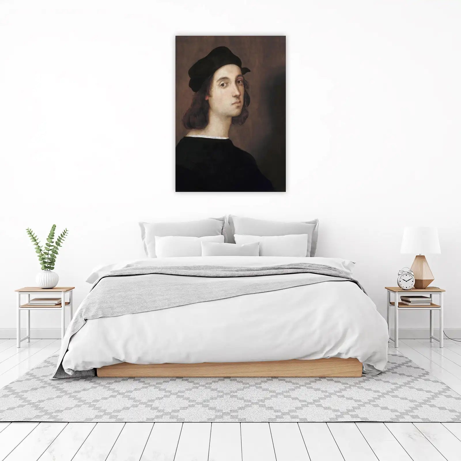 Renaissance Portrait Black Hat Wall Art