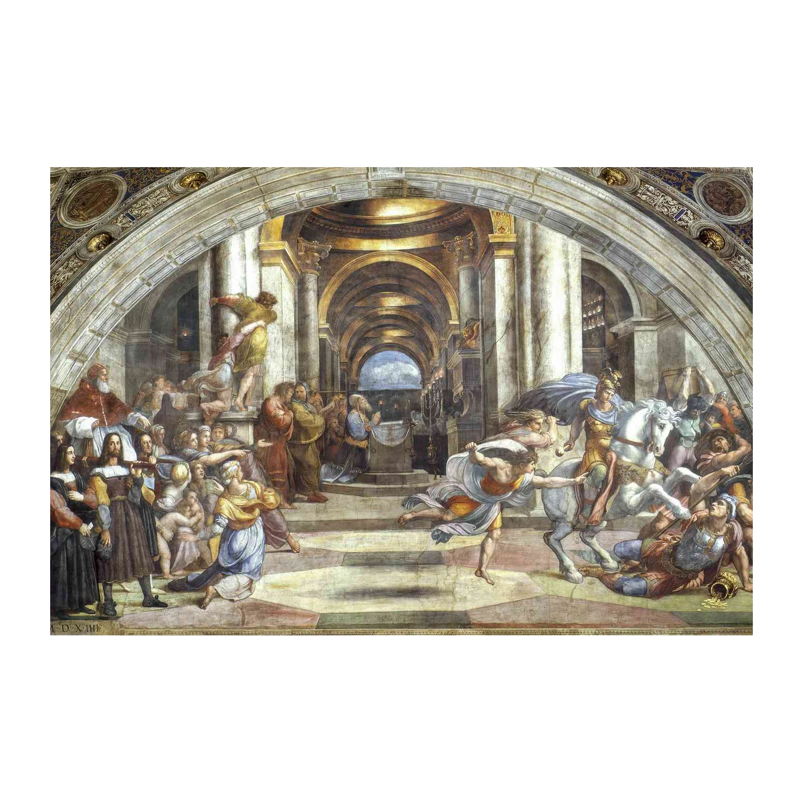 Renaissance Masterpiece: The Expulsion of Heliodorus Wall Art
