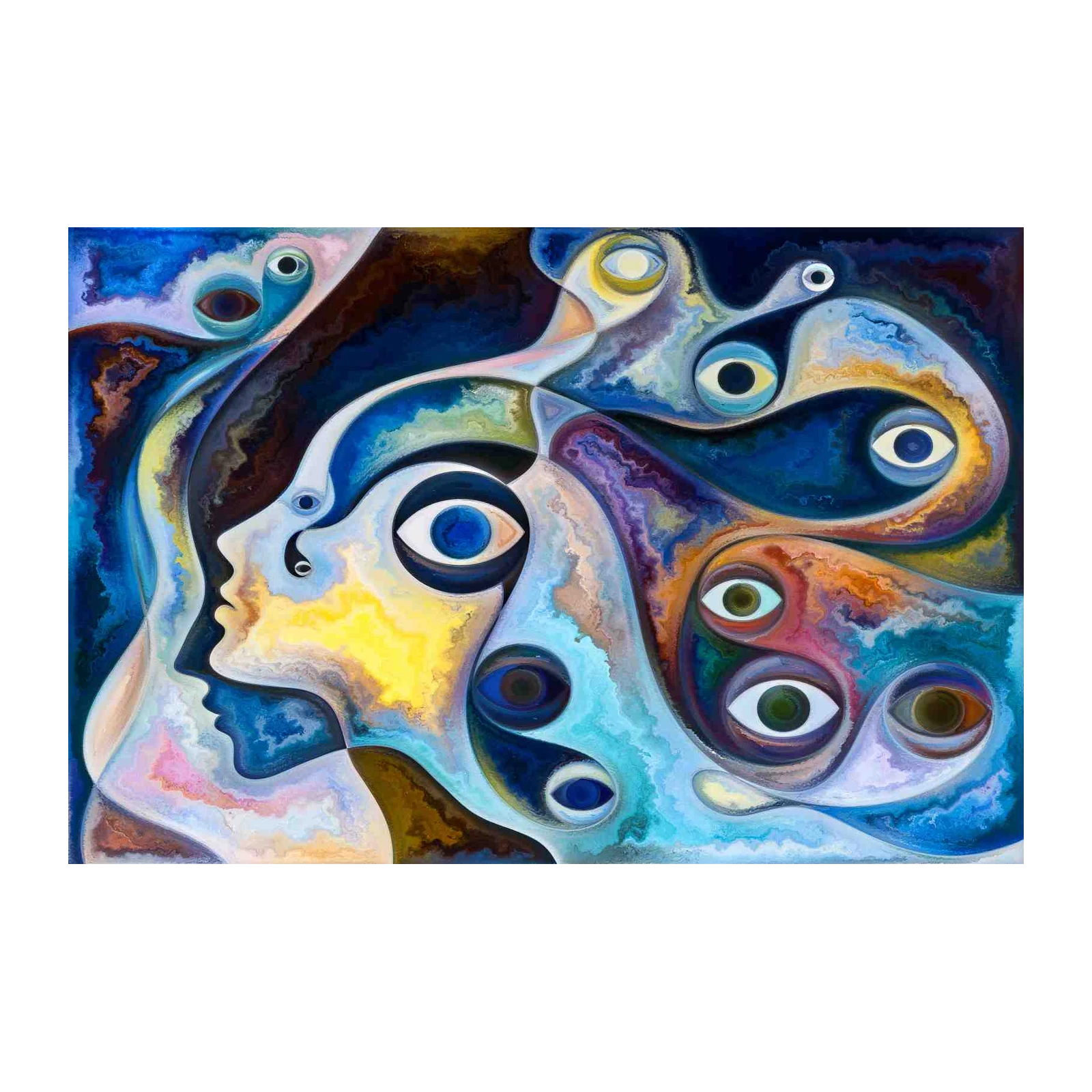 Abstract Eyes of Perception Wall Art