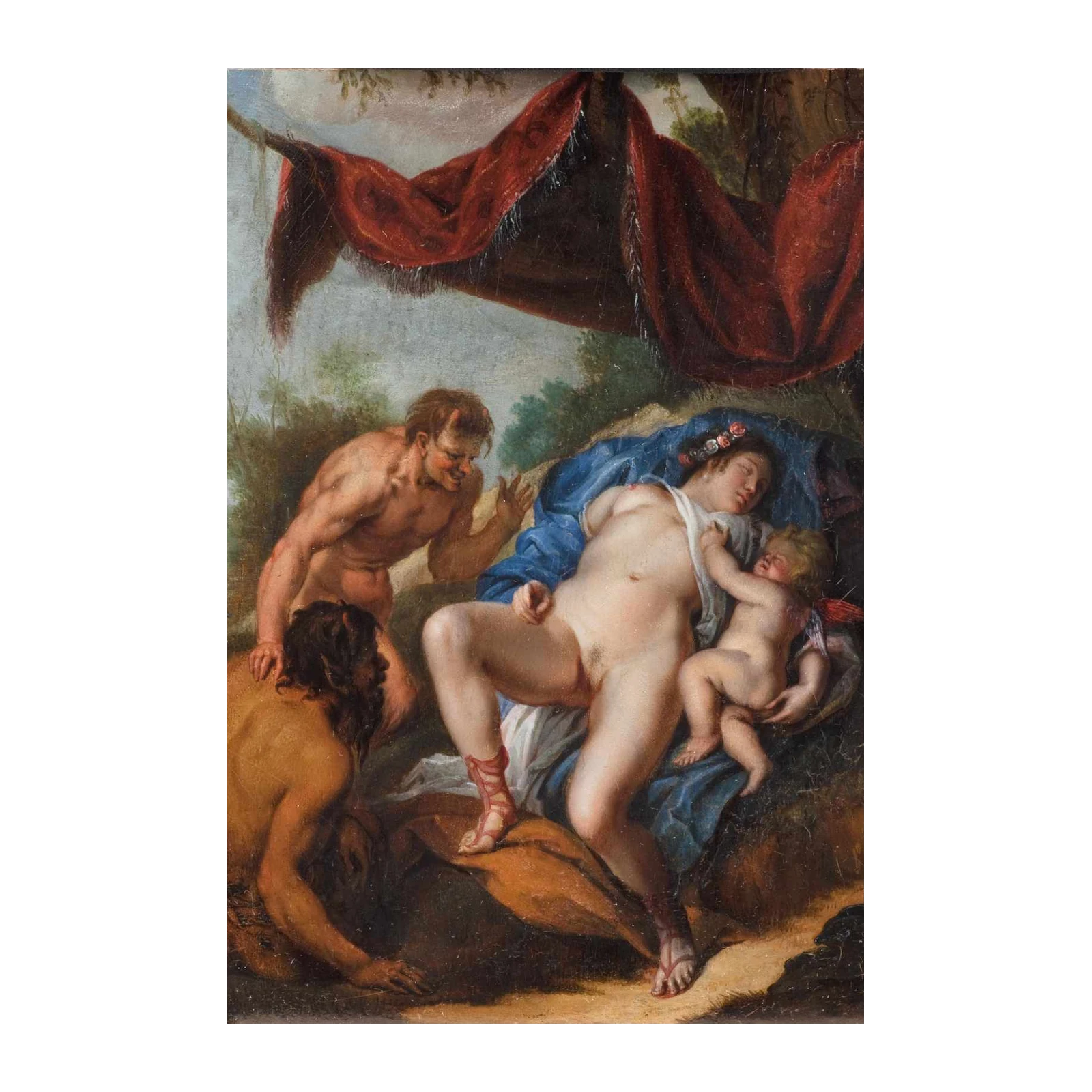 Vintage Mythological Scene Wall Art