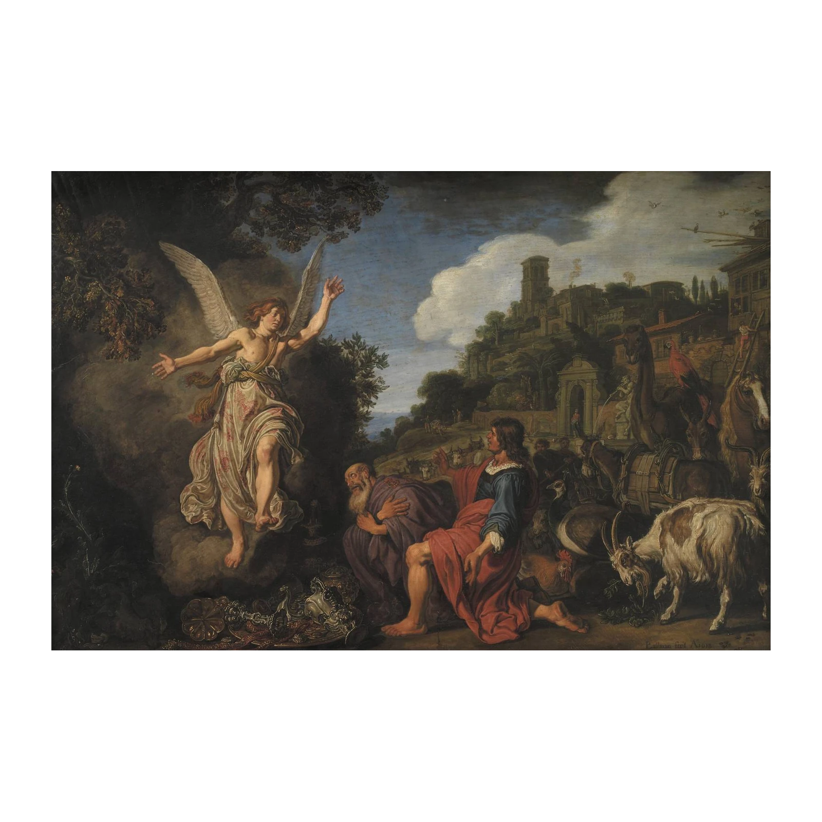 Biblical Angelic Vision Landscape Wall Art