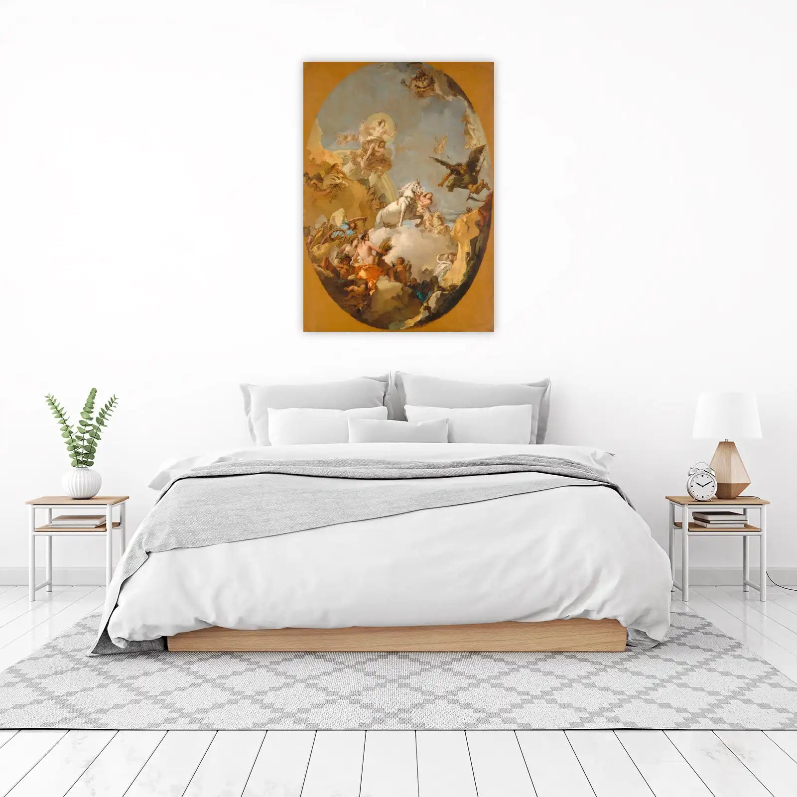 Mythological Allegory Chariot Horses Wall Art