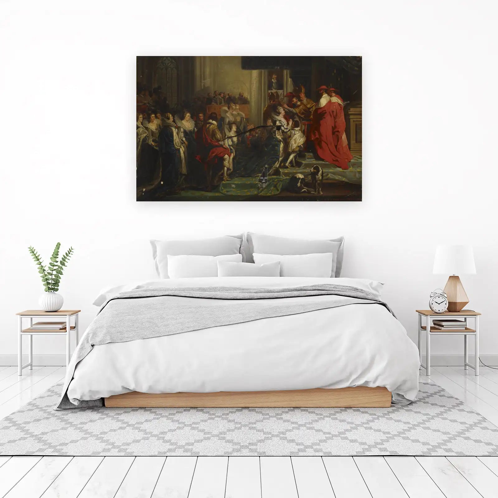 Royal Coronation Scene Oil Painting Wall Art