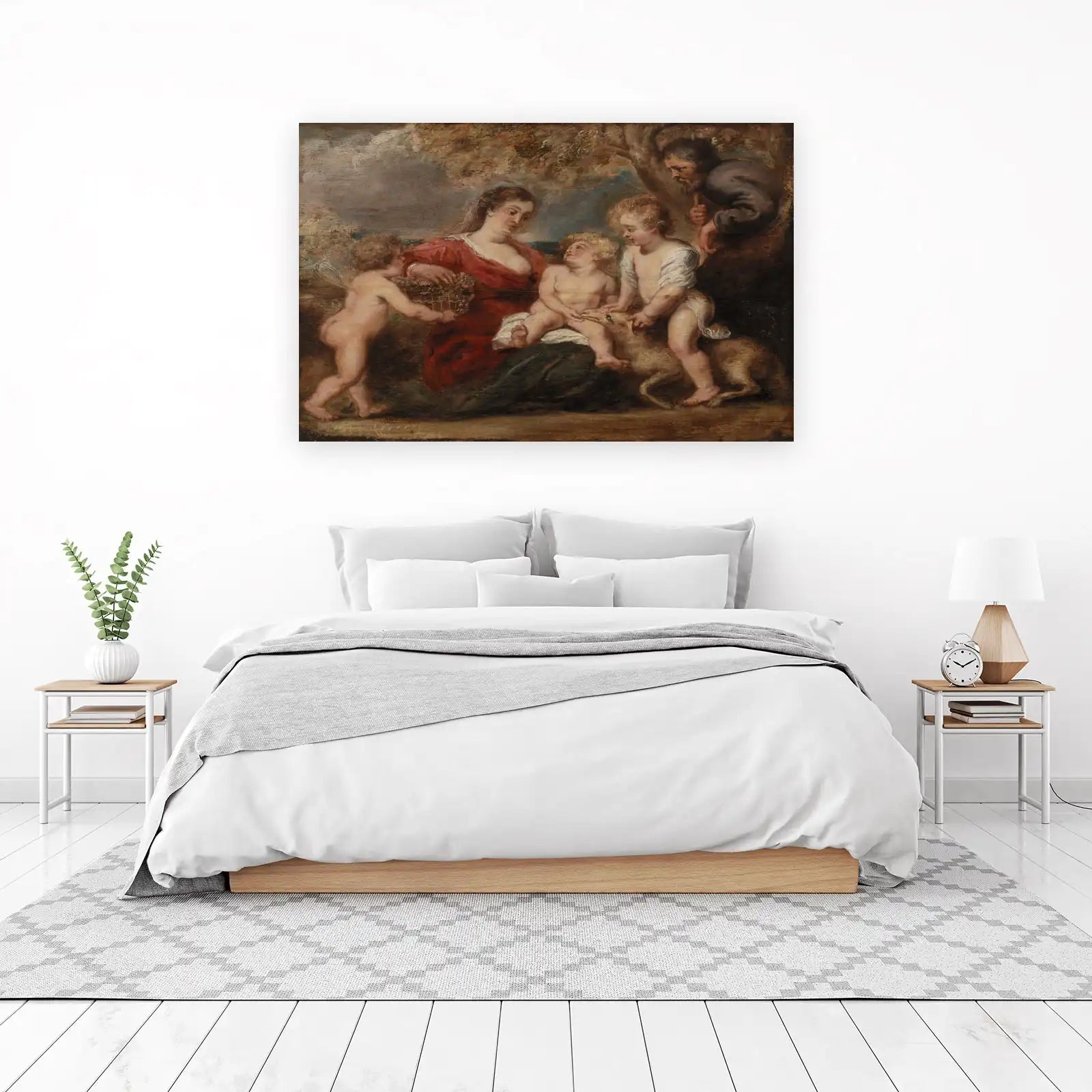 Baroque Family Serenity Red Wall Art
