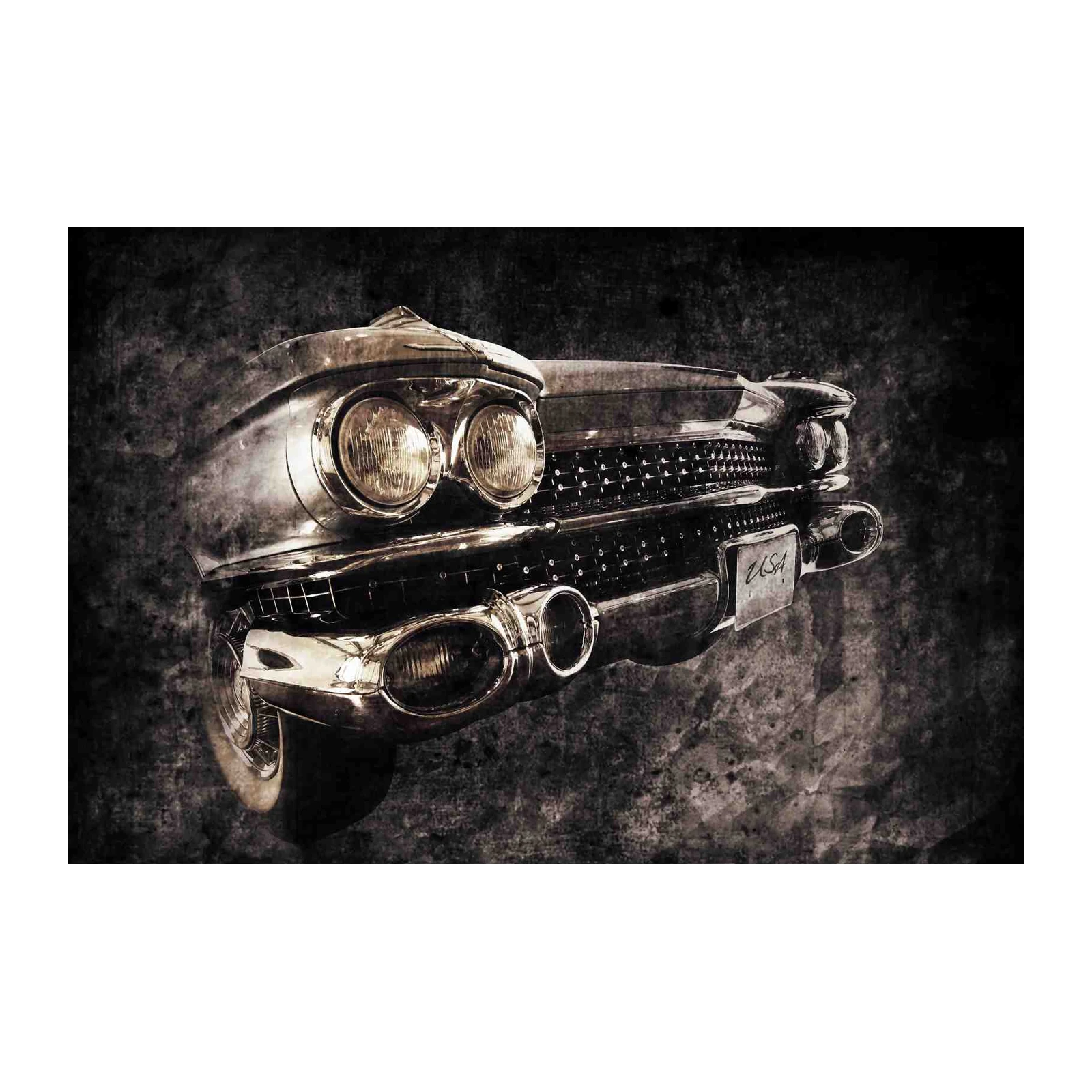 Vintage American Muscle Car Grille Wall Art
