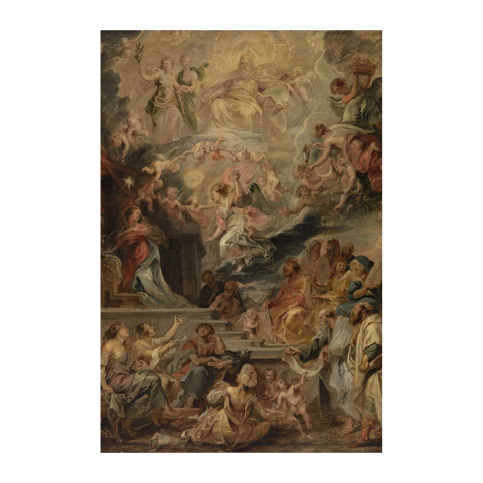 Divine Vision Baroque Masterpiece Wall Art