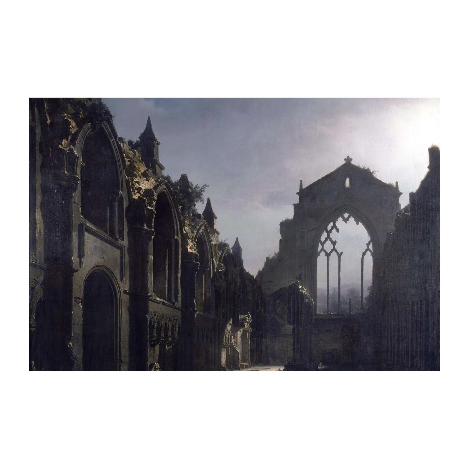 Gothic Ruins Landscape Wall Art