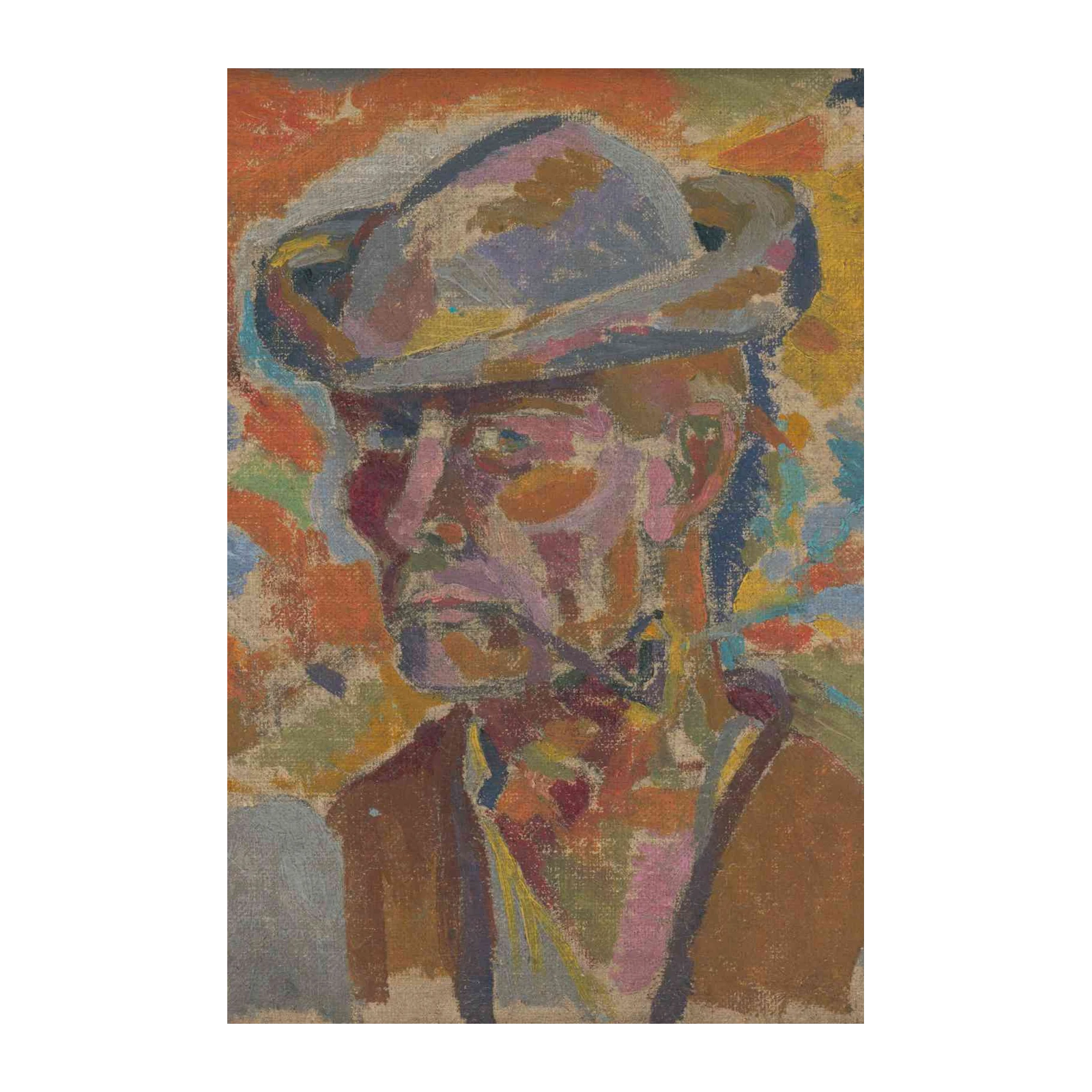 Expressive Portrait of a Man Wall Art