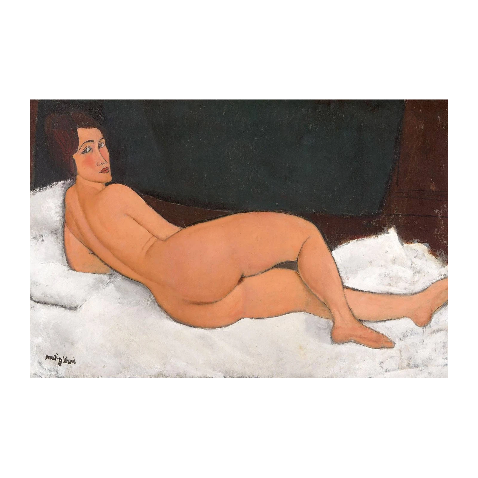 Modigliani Reclining Nude Vintage Art Wall Art