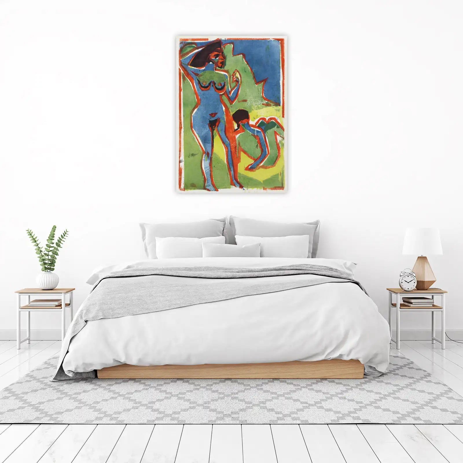 Vibrant Figures Expressionist Art Wall Art