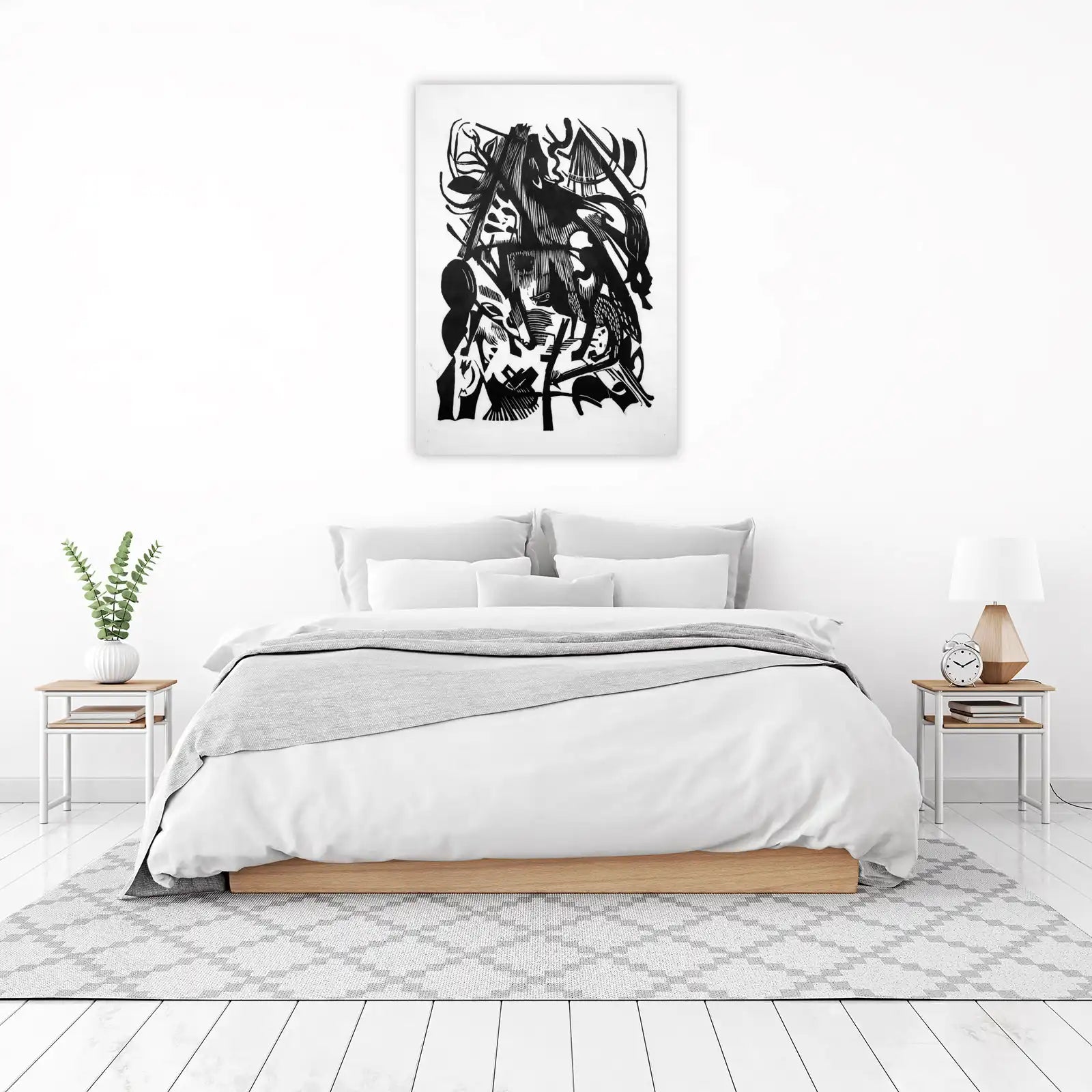 Abstract Animal & Nature Woodcut Wall Art
