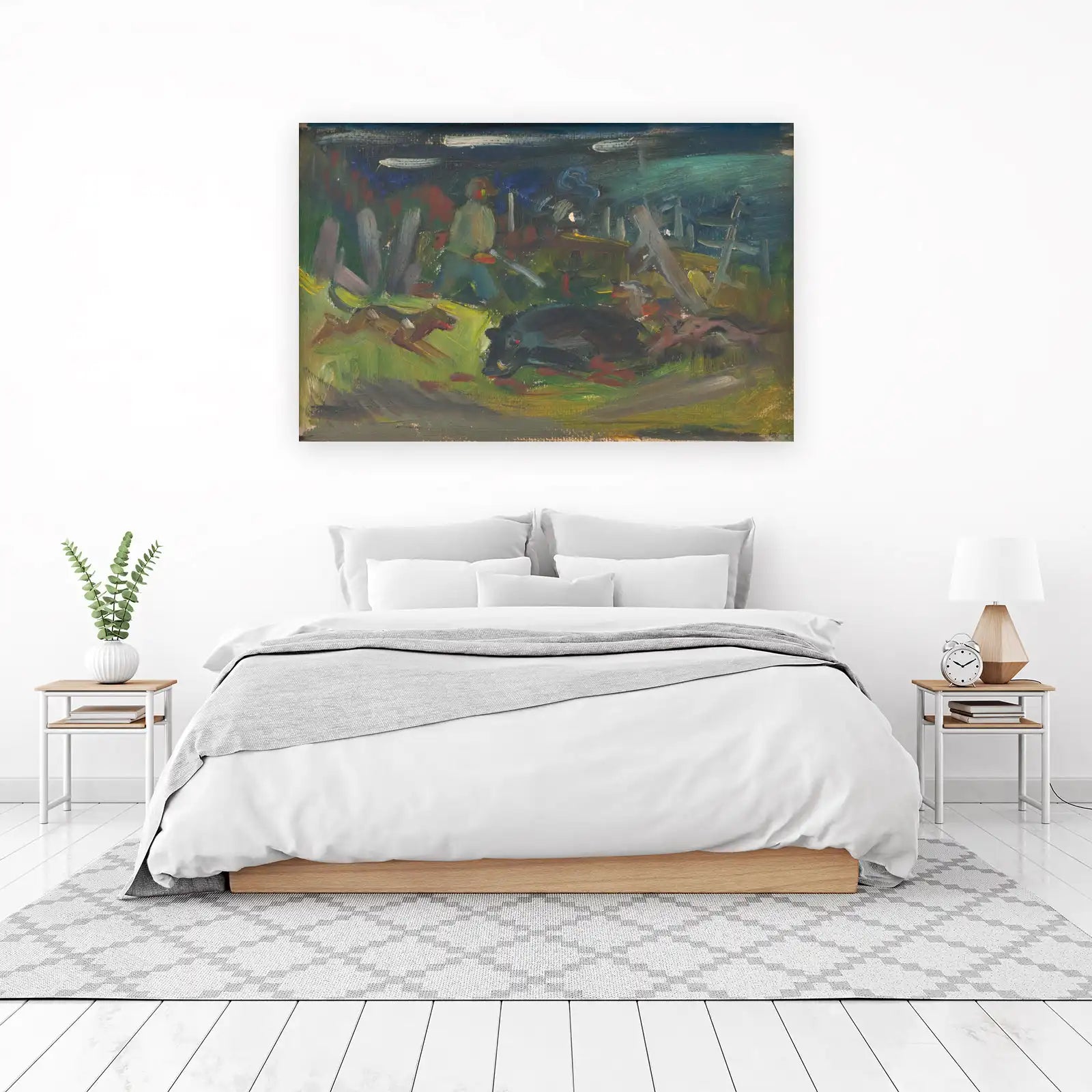 Rustic Hunt Scene Wall Art