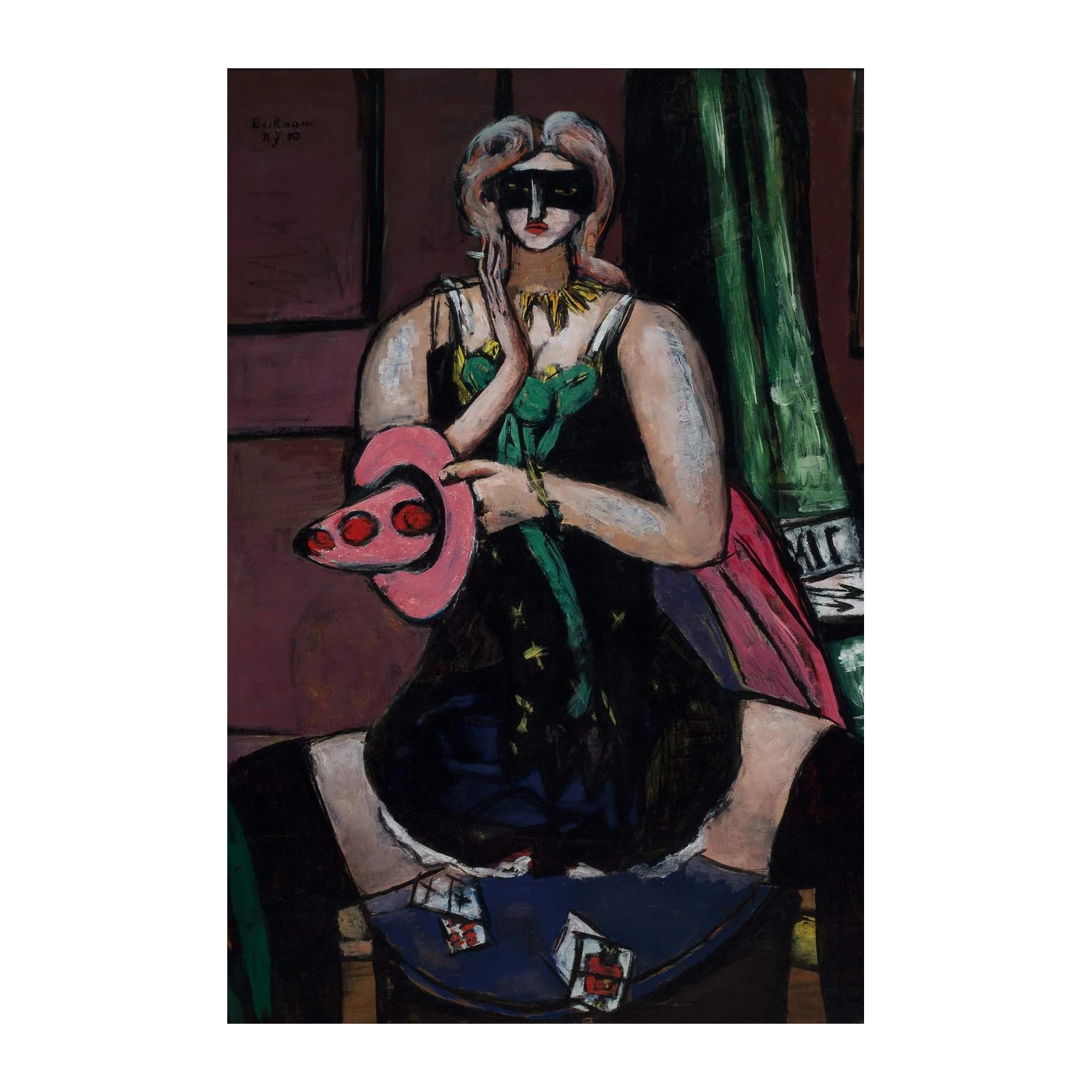 Mysterious Woman Masquerade Wall Art