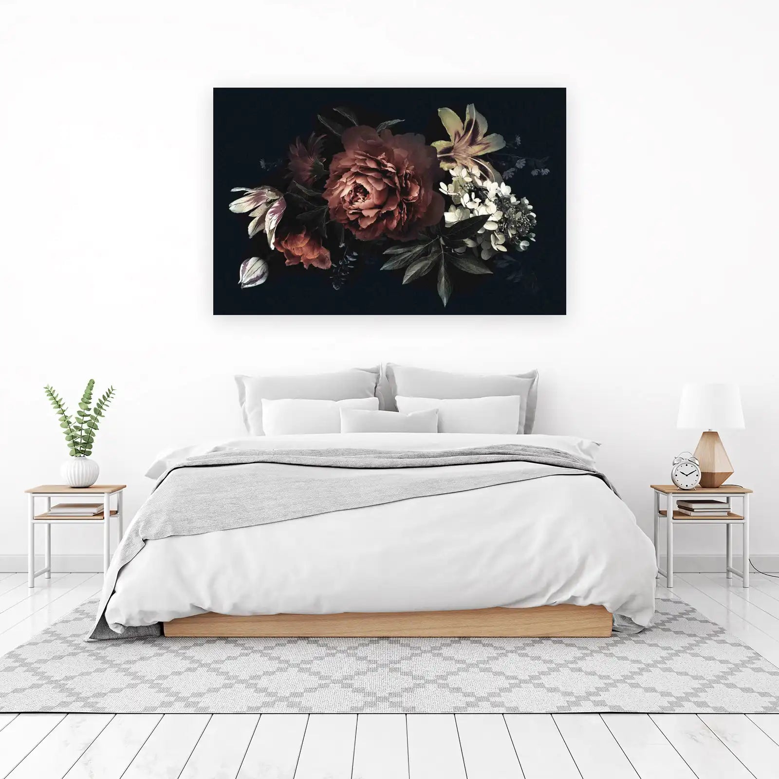 Moody Floral Wall Art Wall Art