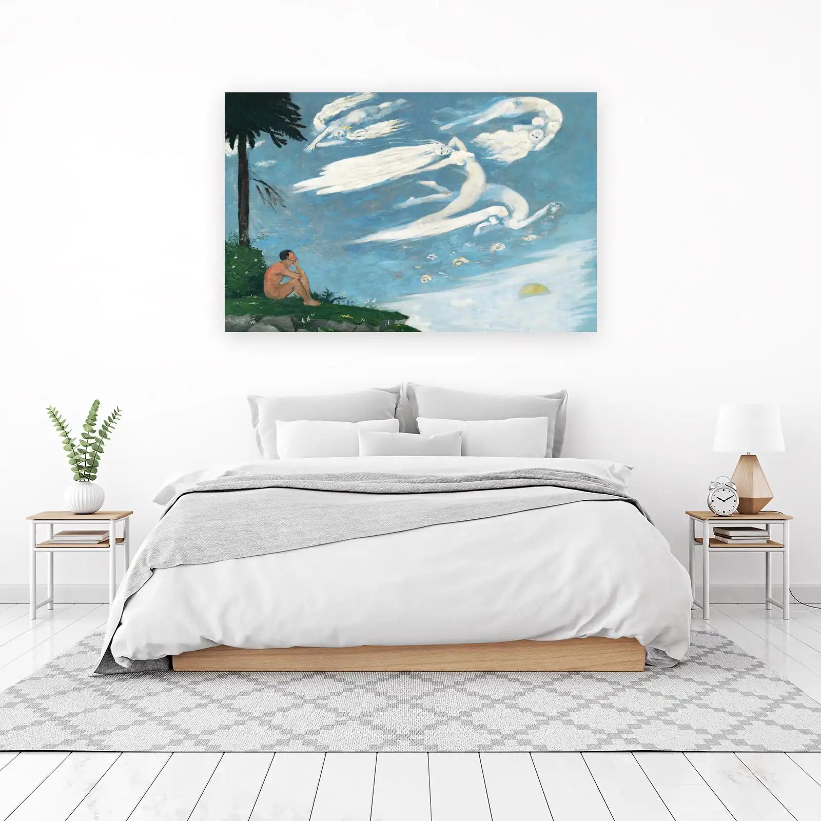 Dreamlike Figures in Sky Wall Art | Abstract Wall Art